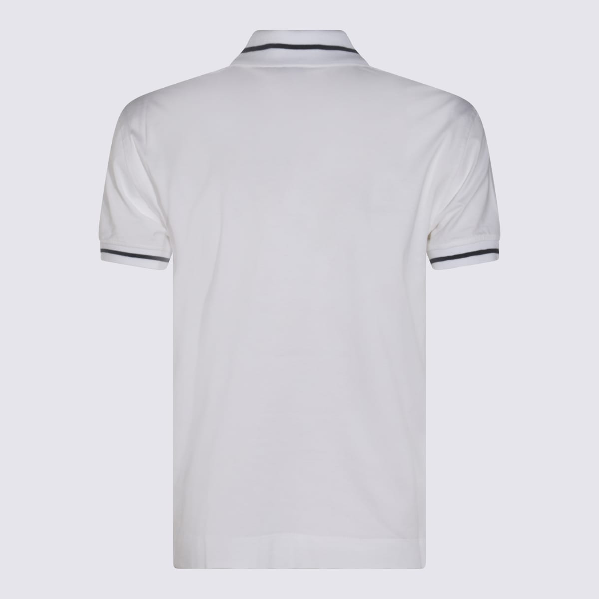 Brunello Cucinelli Tennis Logo-polo Shirt In White