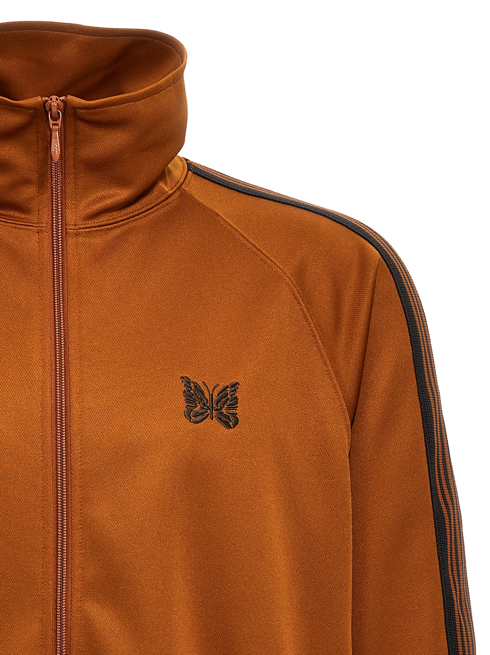 Shop Needles Logo Embroidery Track Top In Orange