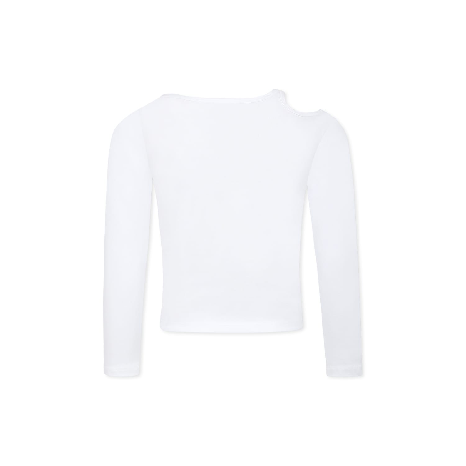 Molo White T-shirt For Girl In White