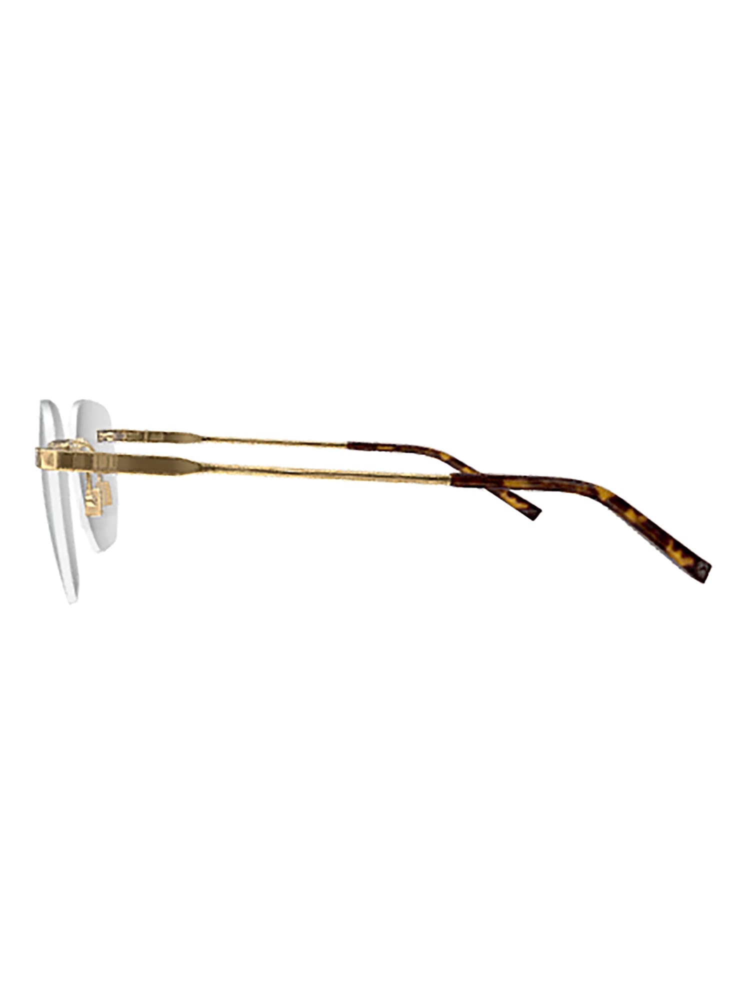 Shop Dunhill Du0066o Eyewear In Gold Gold Transparent