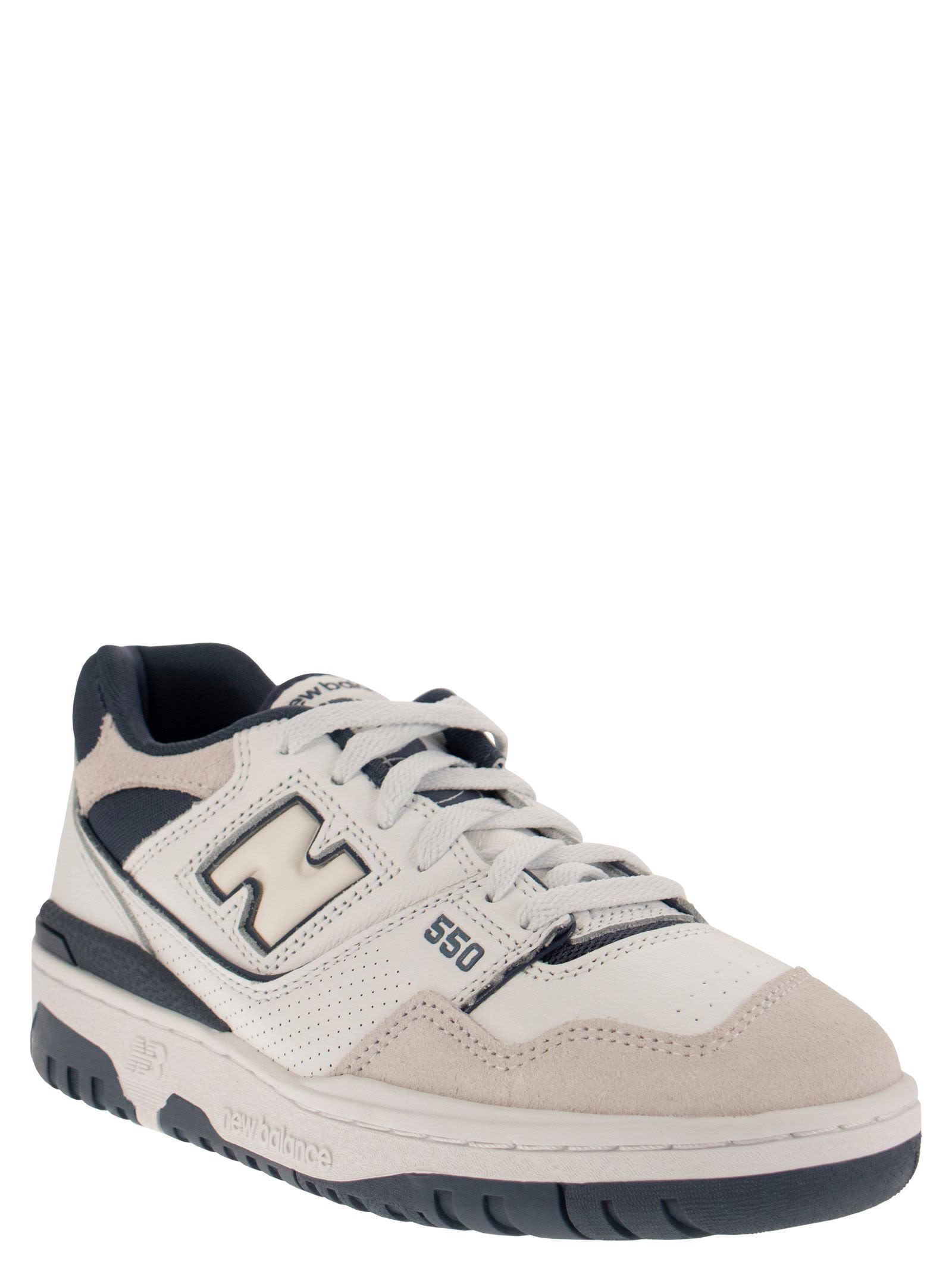 Shop New Balance Bb550 - Sneakers In White/blue