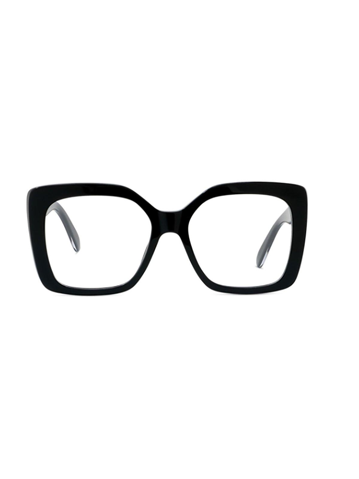 Shop Stella Mccartney Rectangle-frame Glasses In 001