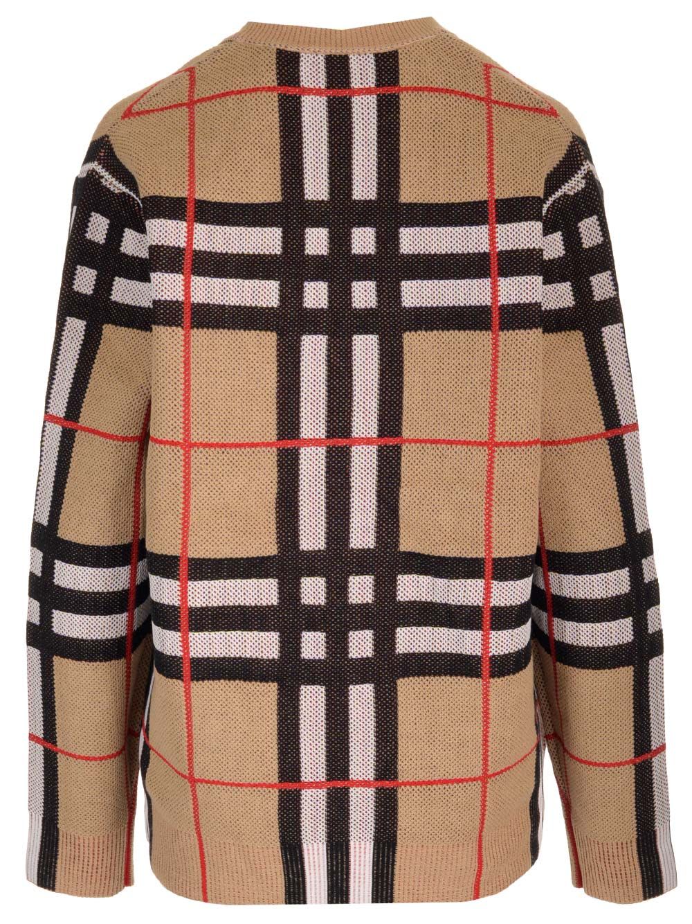 Shop Burberry Cotton Cardigan In Beige