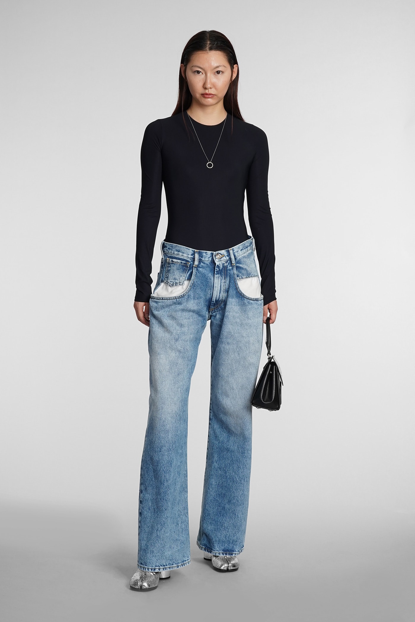 Maison Margiela Bootcut Denim Trousers With Five Pockets In Denim