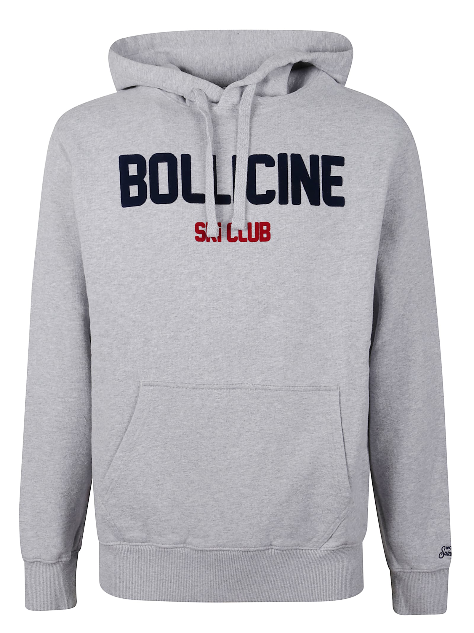 Mc2 Saint Barth Urban Hooded Sweatshirt Kangaroo Pocket In Gray