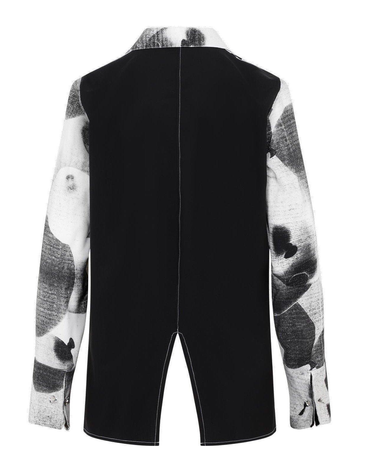 Shop Loewe Balloon Printed Long-sleeved Shirt In Black