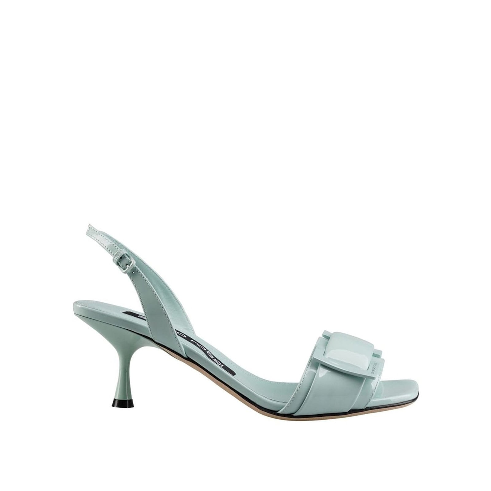 Shop Sergio Rossi Leather Sandals In Green