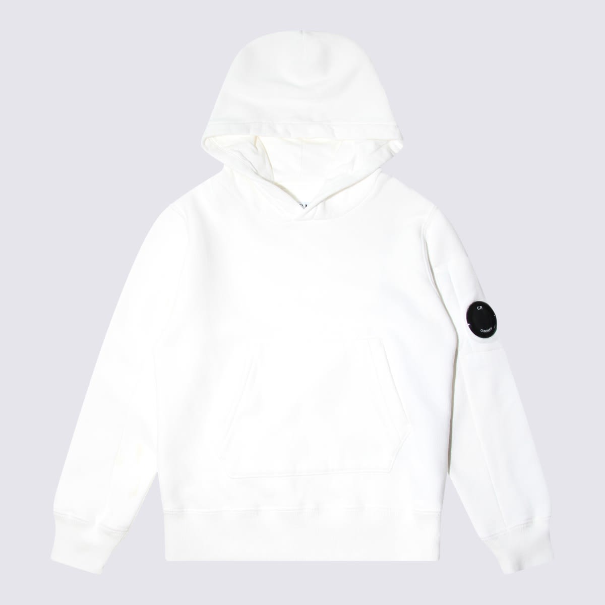 Shop C.p. Company White Cotton Sweatshirt In Gauze White