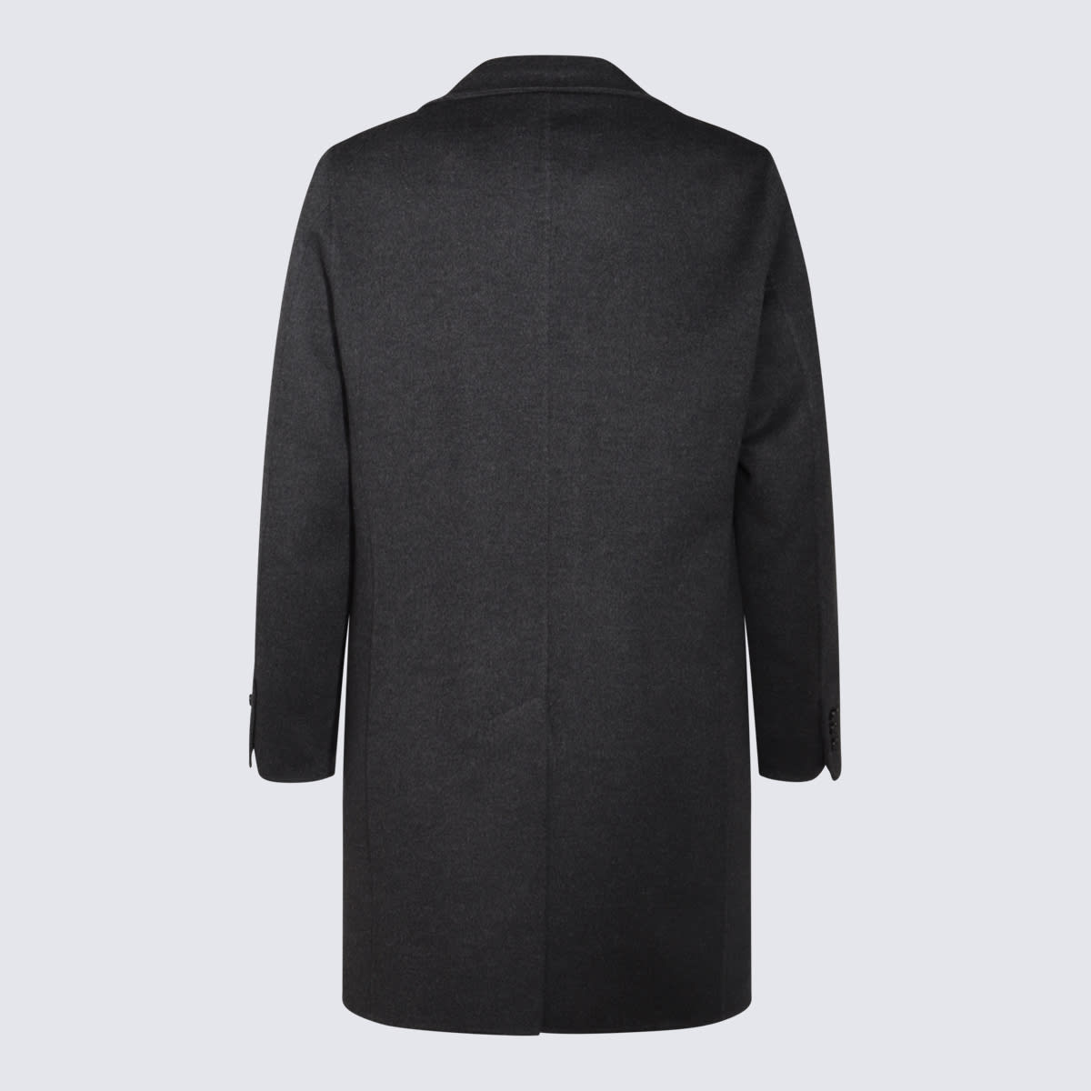 Shop Canali Dark Grey Wool Casual Jacket