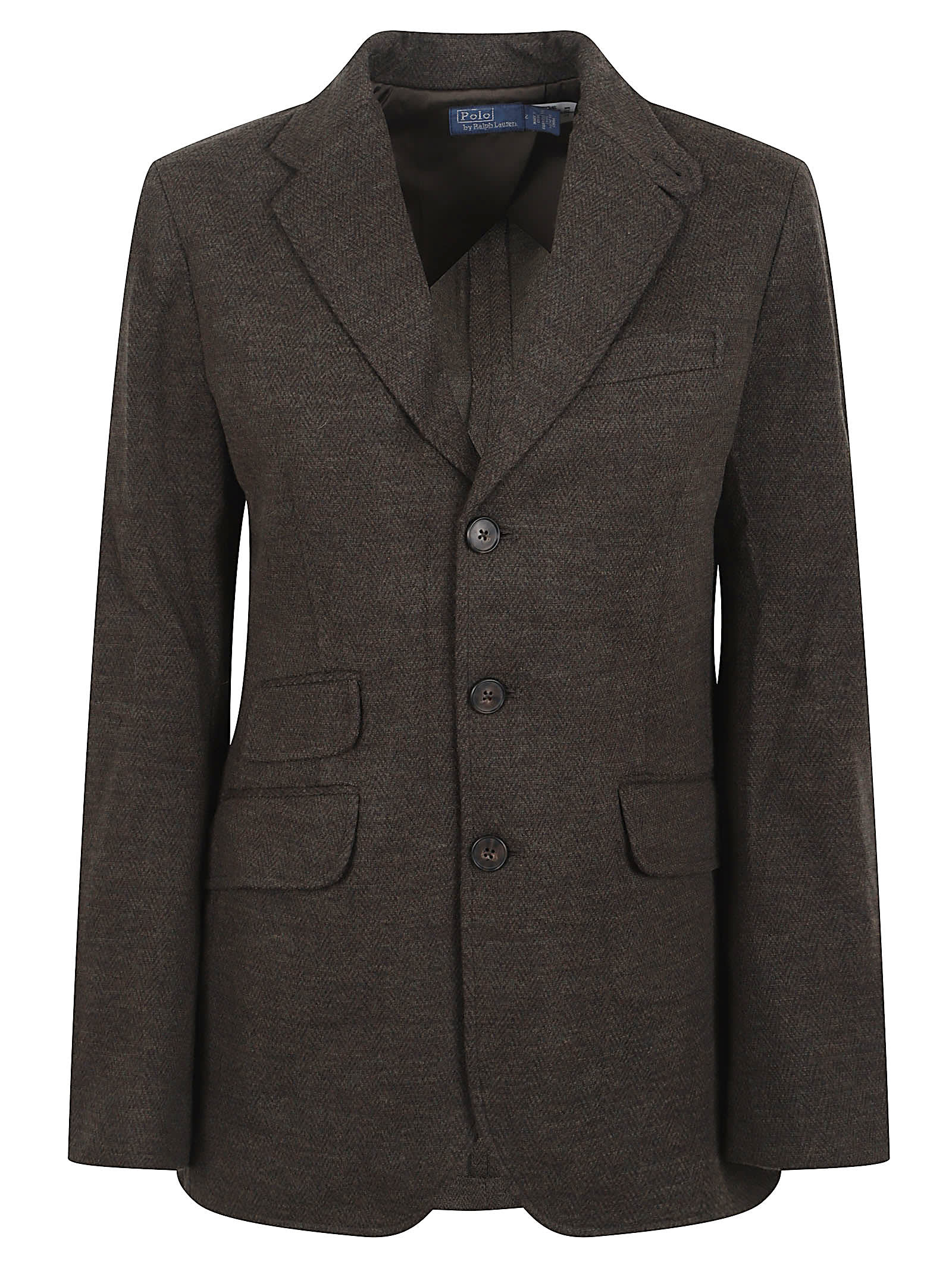 Polo Ralph Lauren Knit-blazer/sport Coat In Brown