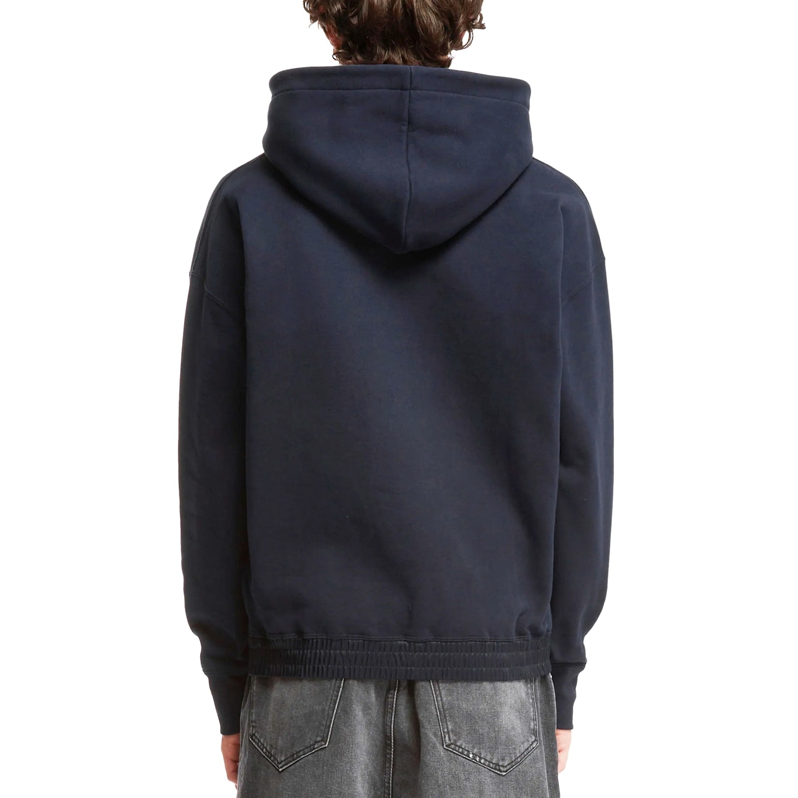 Shop Saint Laurent Cotton Fleece Sweatshirt In Blue