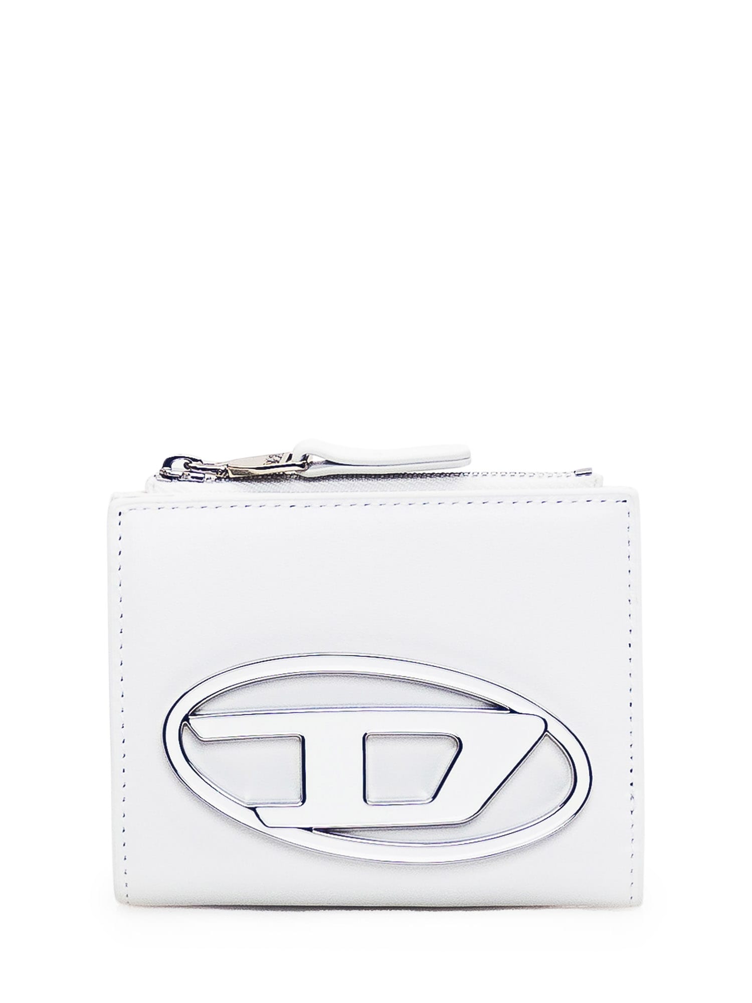 Diesel Leather Wallet In Bianco