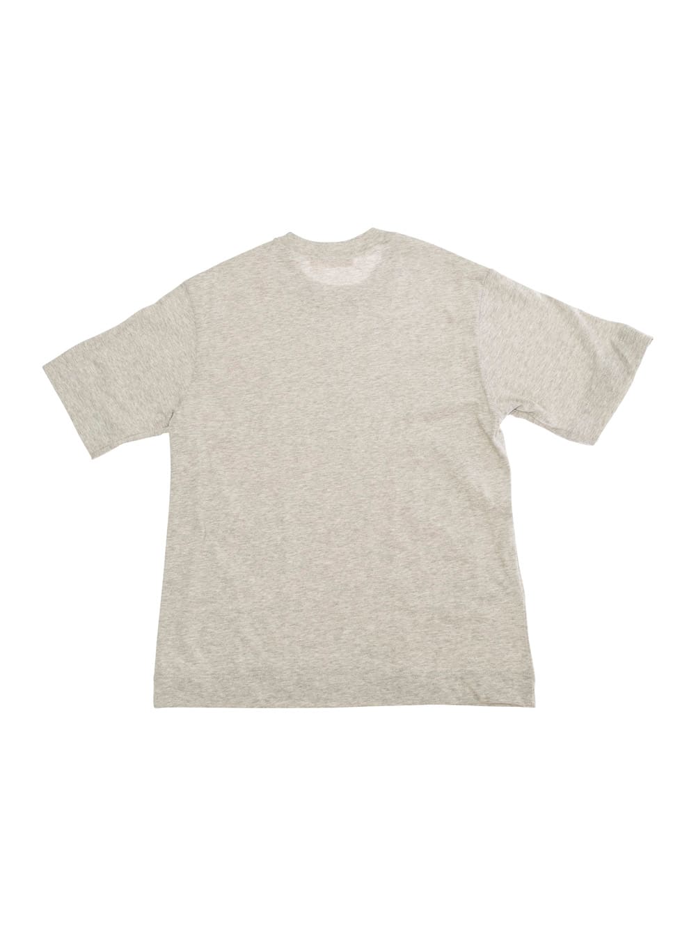 Marni Grey Crew Neck T-shirt With Front Logo Print In Cotton Boy In Grey