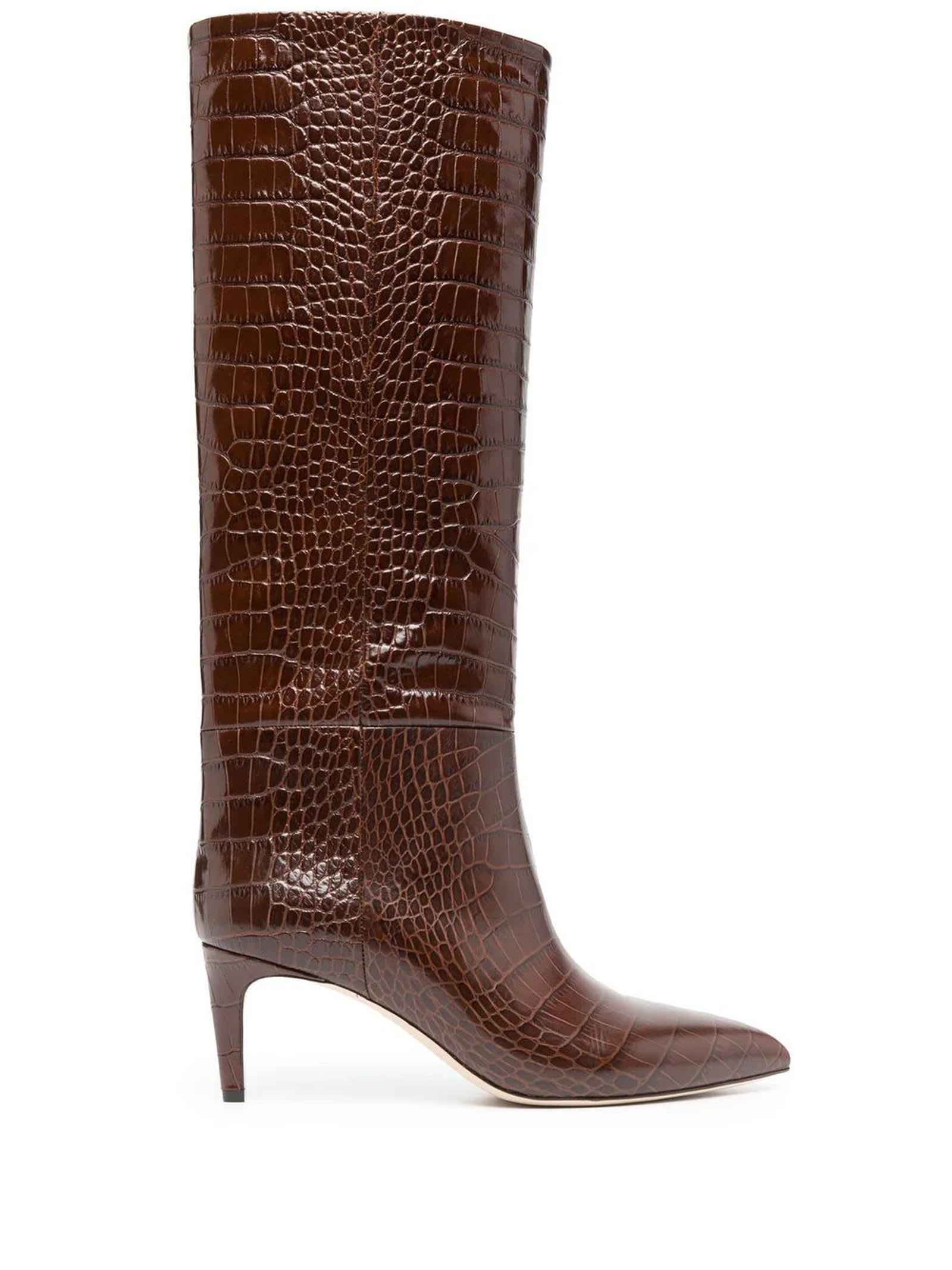 Paris Texas Stiletto Boot 85 In Cioccolato In Marrone