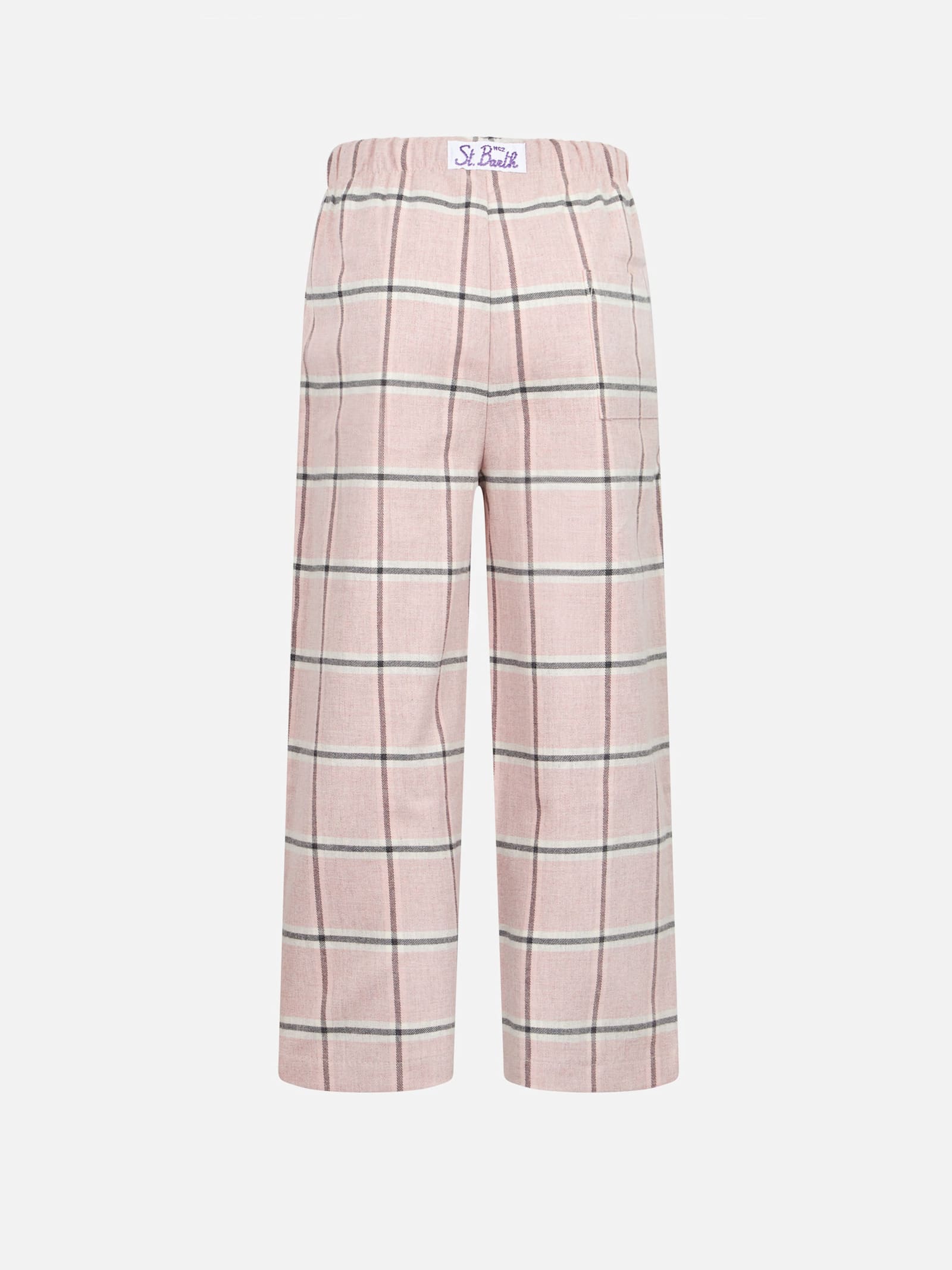 Mc2 Saint Barth Kid Pajama Pants With Tartan Print
