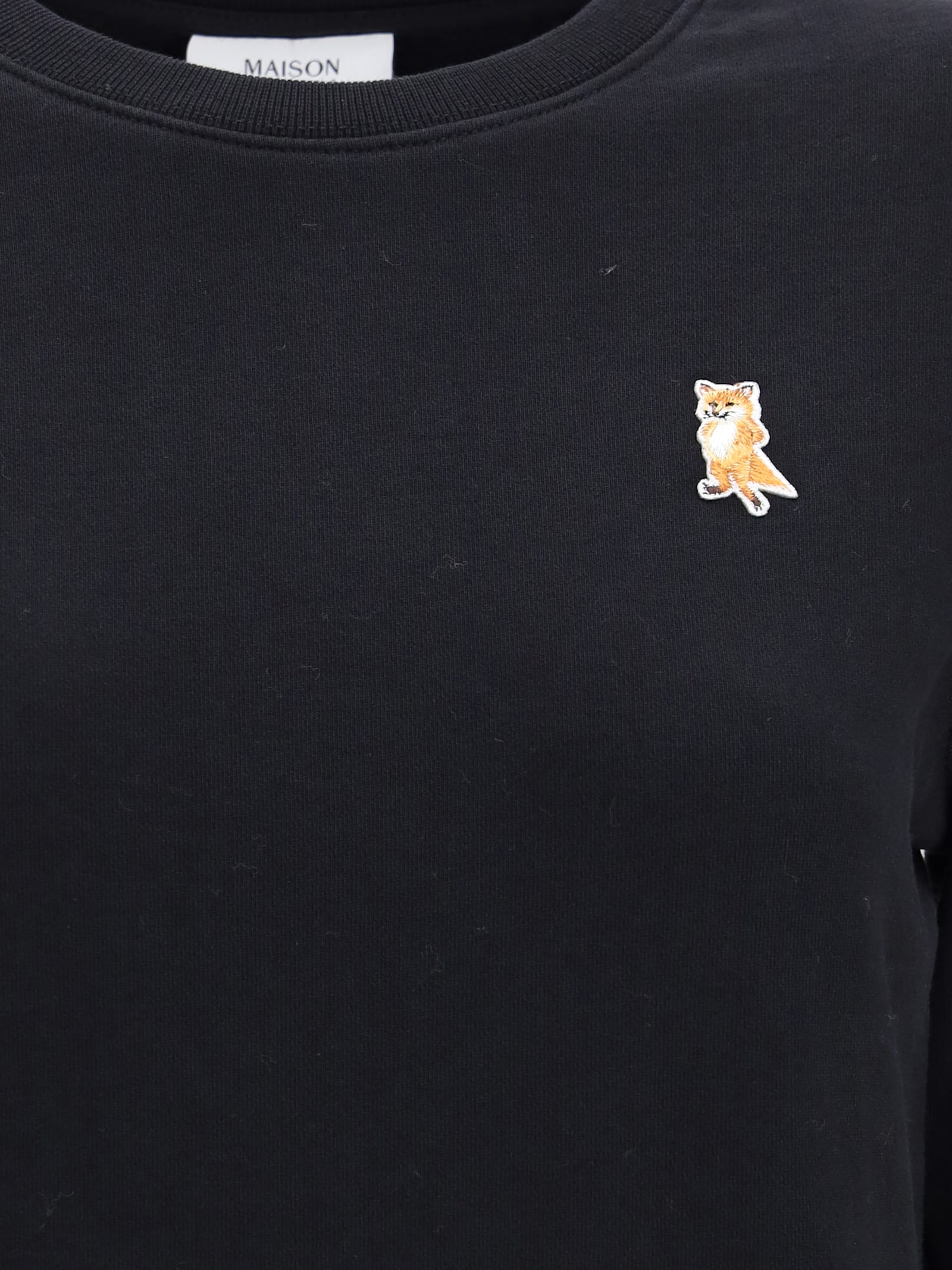 Maison Kitsuné Lady Fox Sweatshirt In Black
