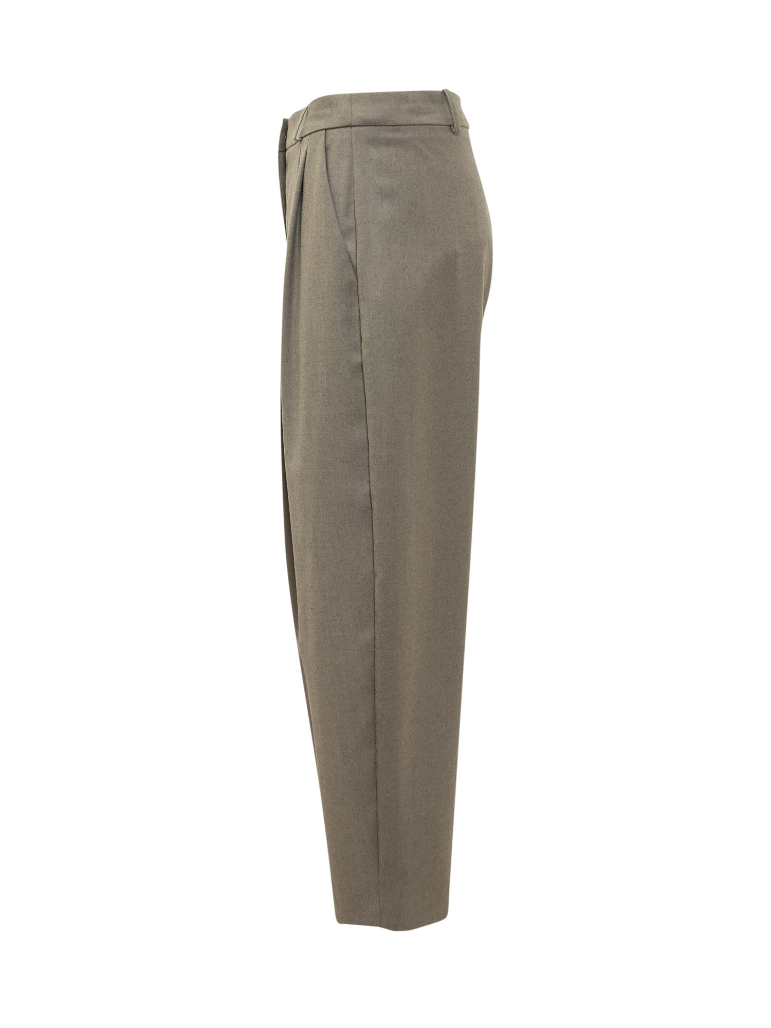 Shop Stella Mccartney Trousers In Light Moss