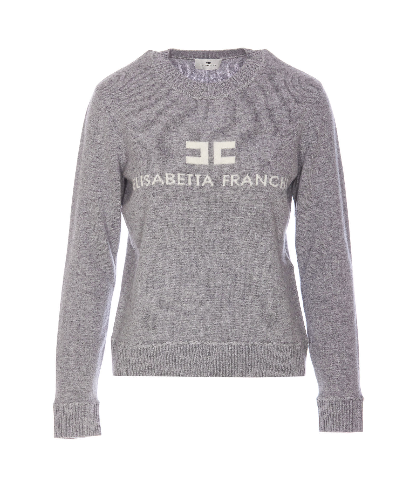 Shop Elisabetta Franchi Logo Sweater