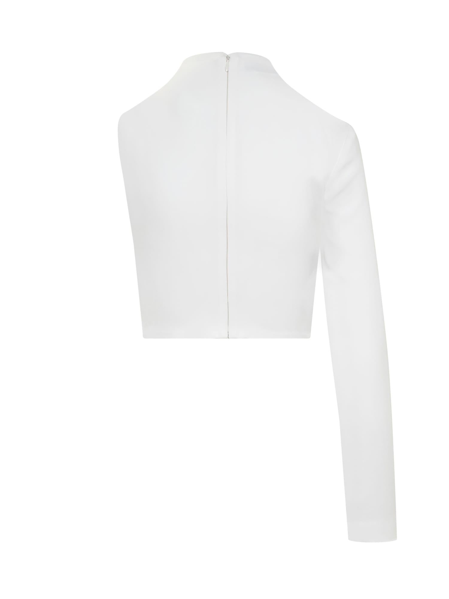 Shop Monot Circle Cut-out Top In White
