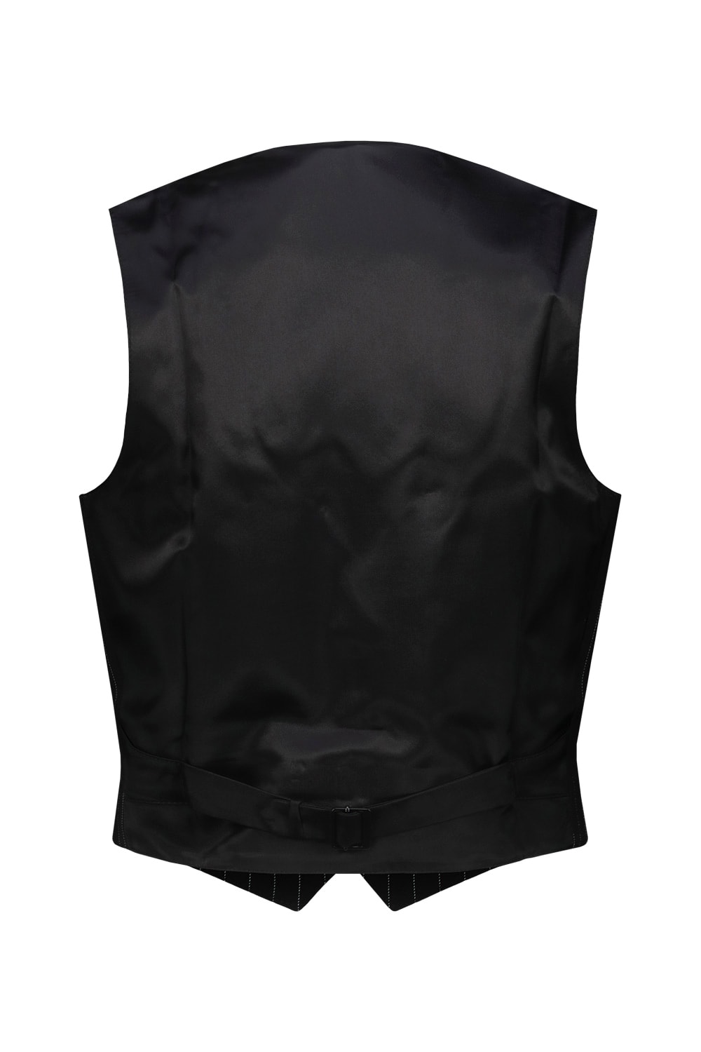 Wardrobe.nyc Classic Waistcoat Pinstripe In Bps Black Pinstripe