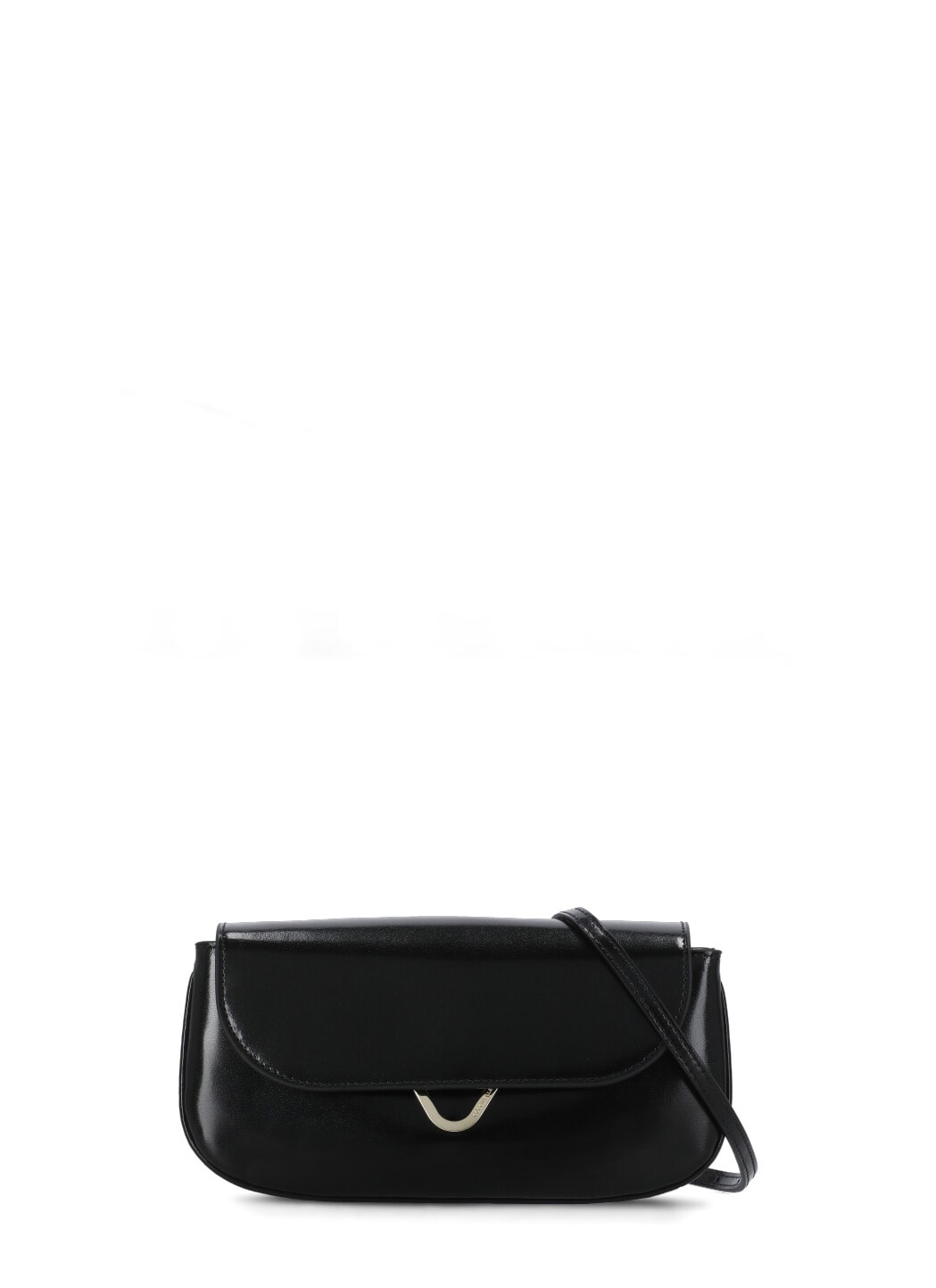 Coccinelle Shiny Calf Bag In Black