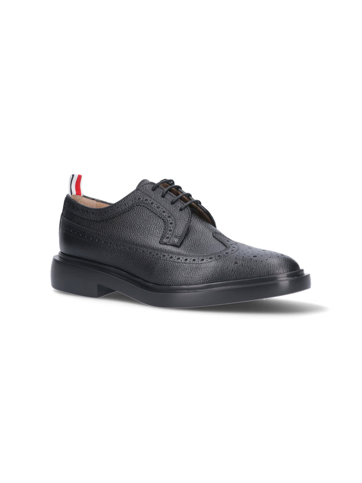 Shop Thom Browne Classic Brogue Shoes In Black