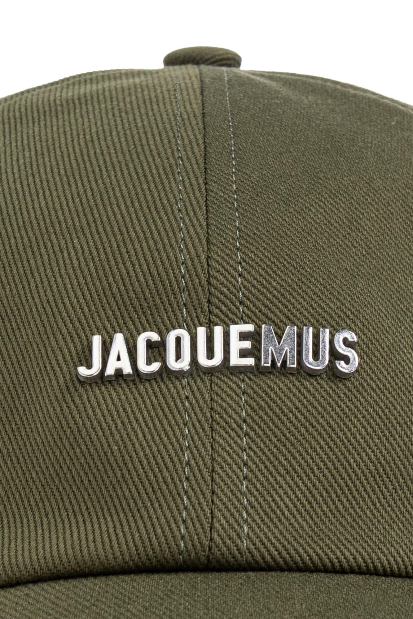 Jacquemus The Gadjo Logo-plaque Baseball Cap In Green