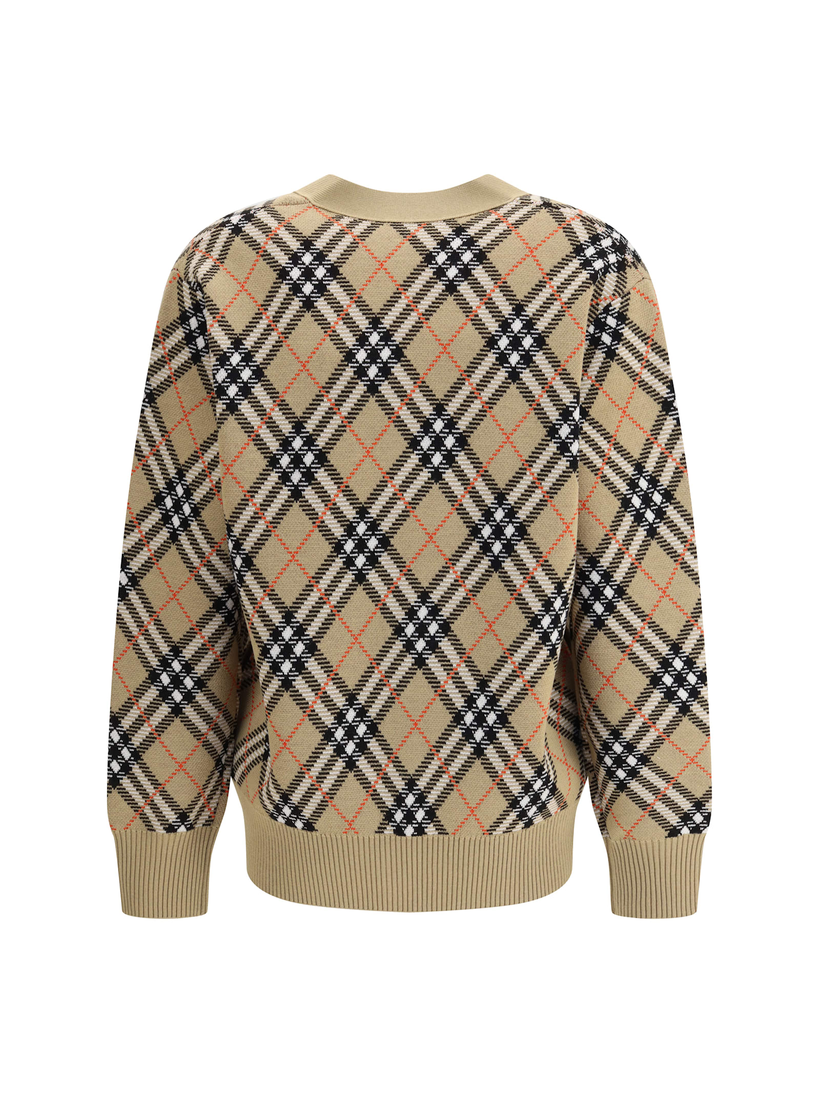 Burberry Archivio Check Cardigan In Neutral