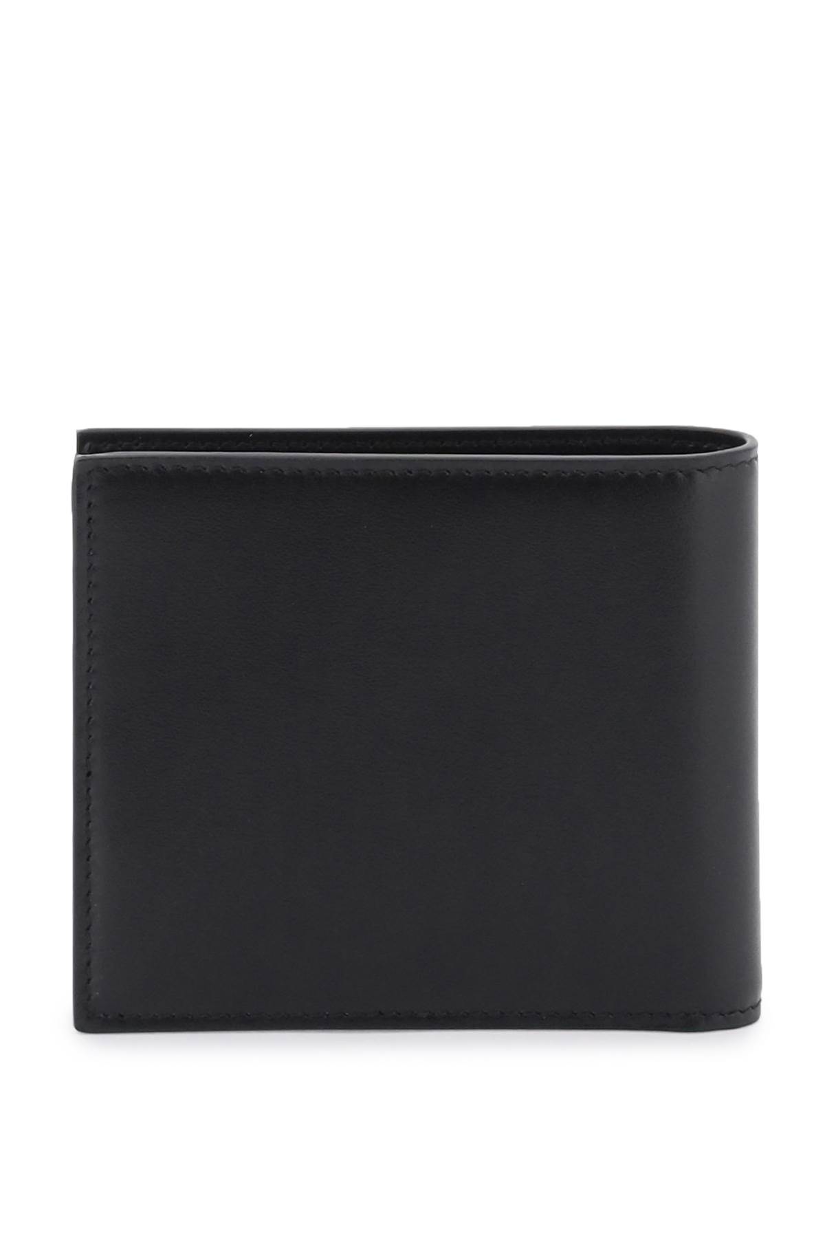 Shop Dolce & Gabbana Wallet With Logo In Dg Milano Italia (black)