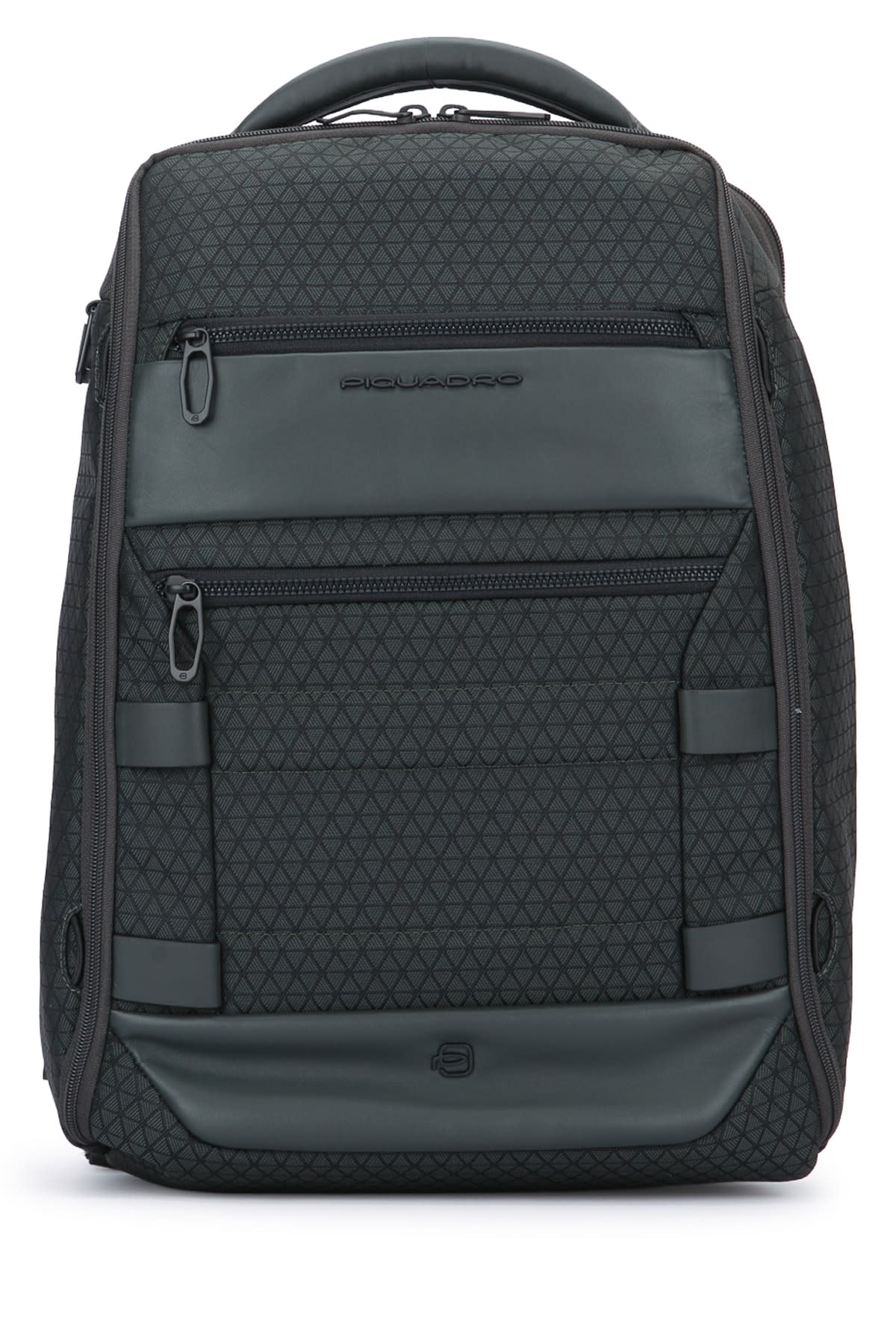 Piquadro Geometric-pattern Backpack In Gray