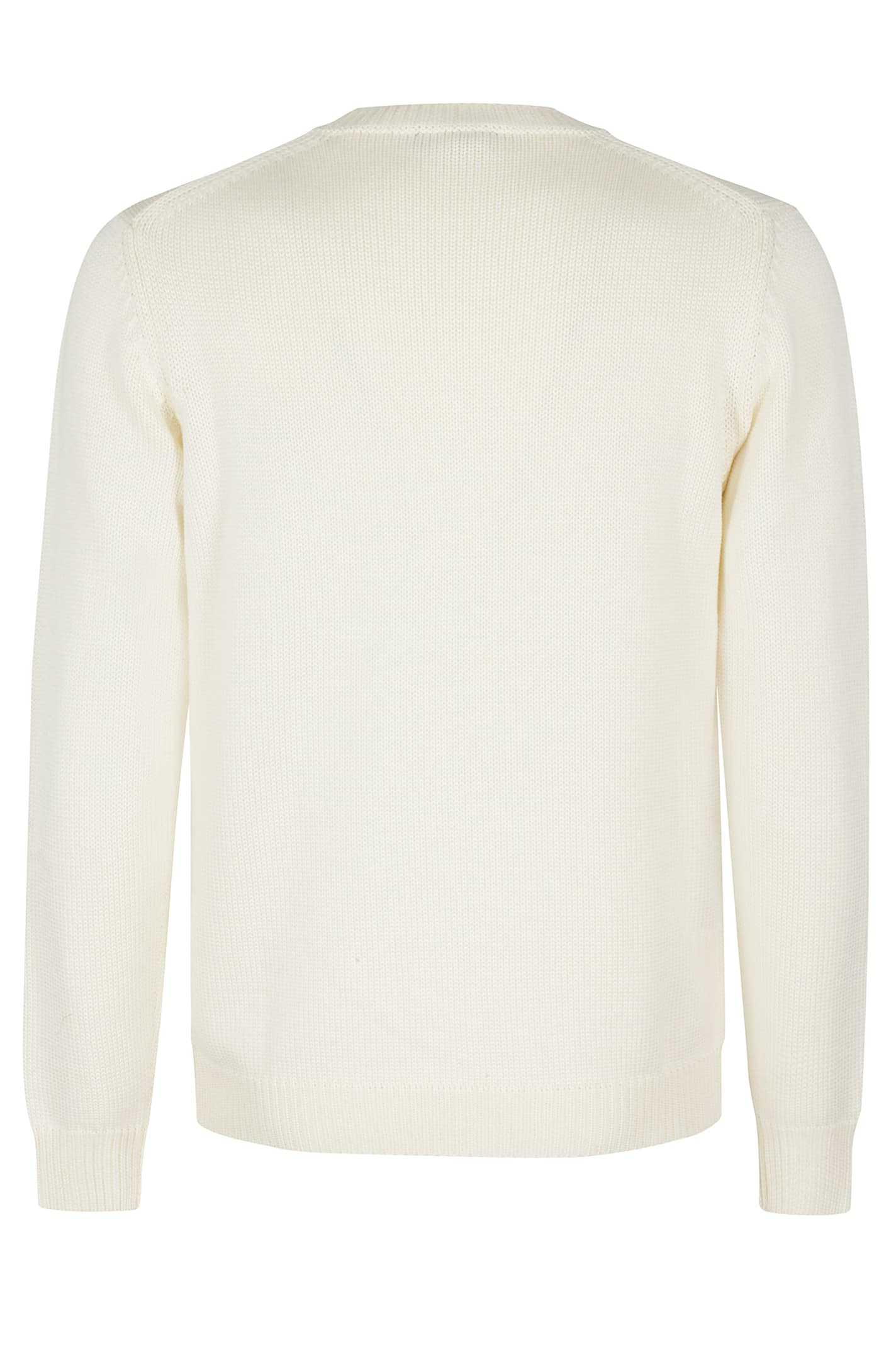 Roberto Collina Ribbed Crew-neck Sweater In Neutral