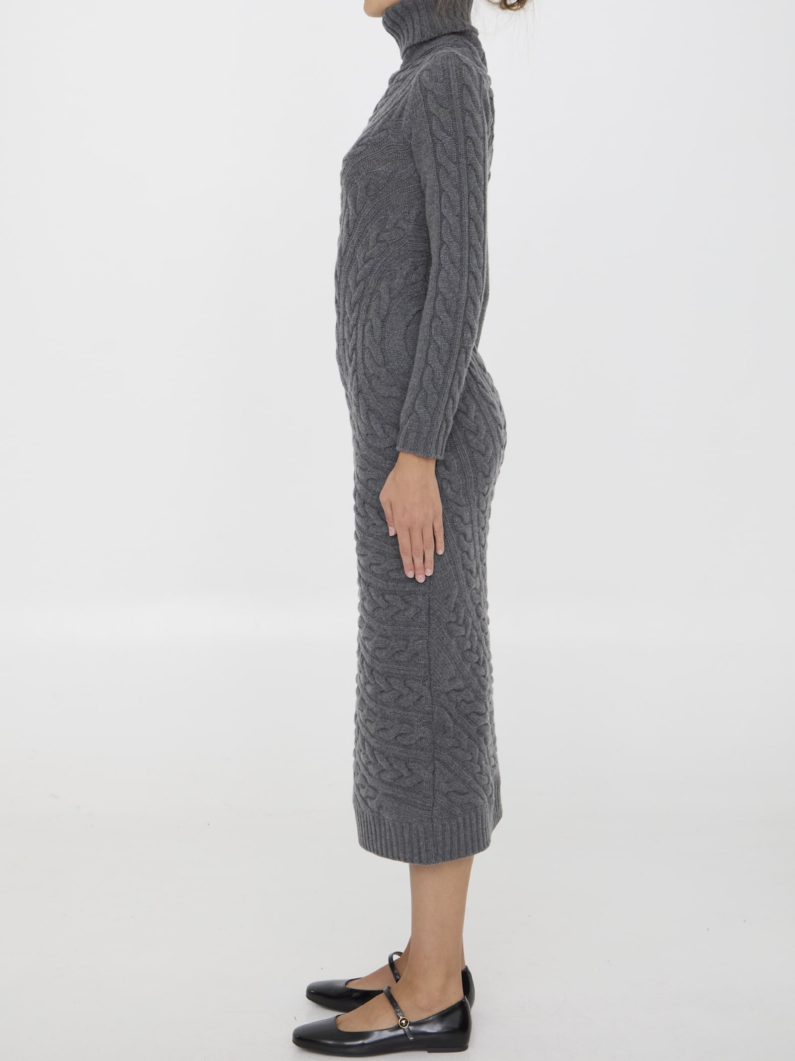 Shop Max Mara Arte Dress In Grey