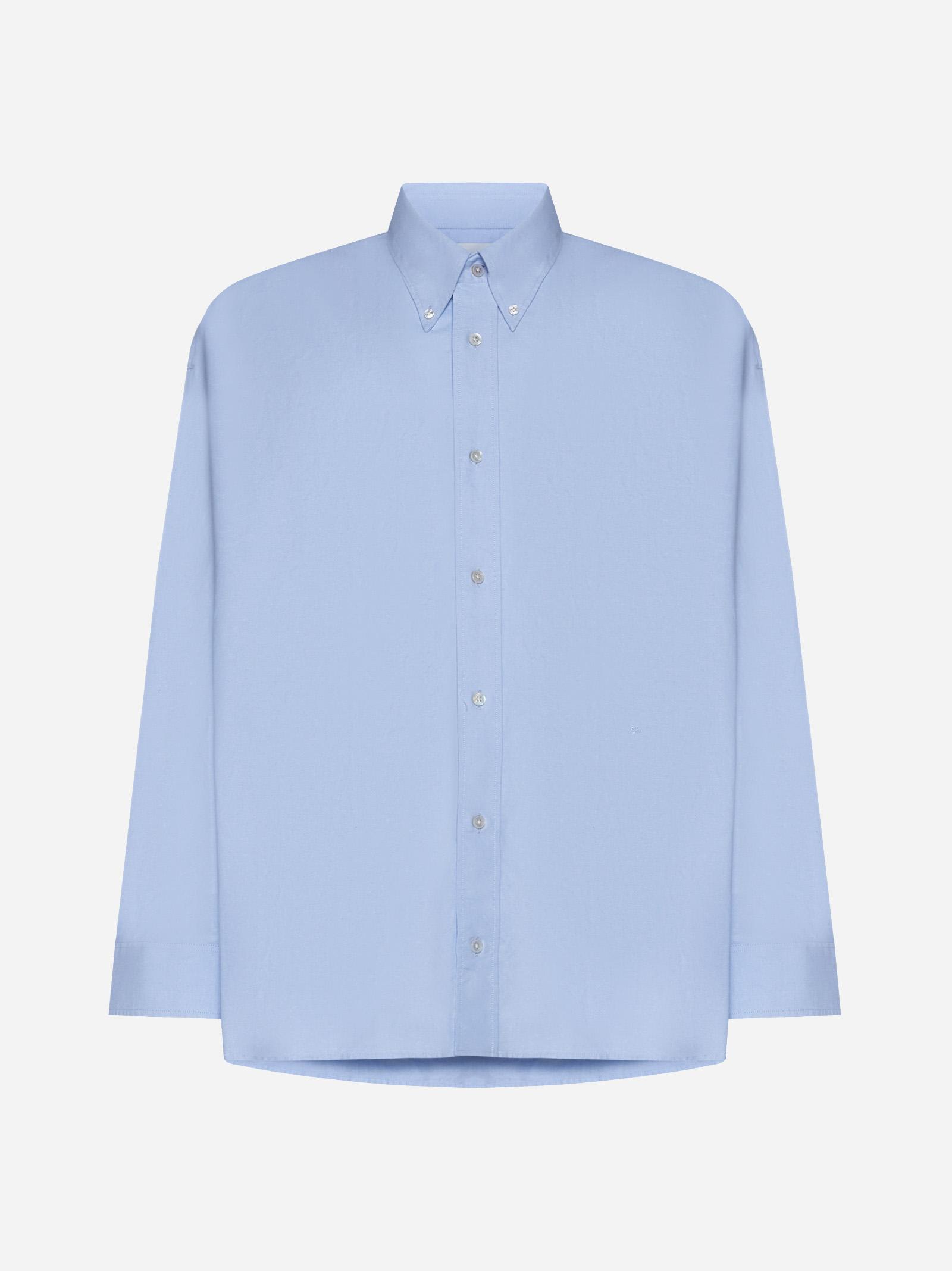 Studio Nicholson Ruskin Cotton Shirt In Light Blue