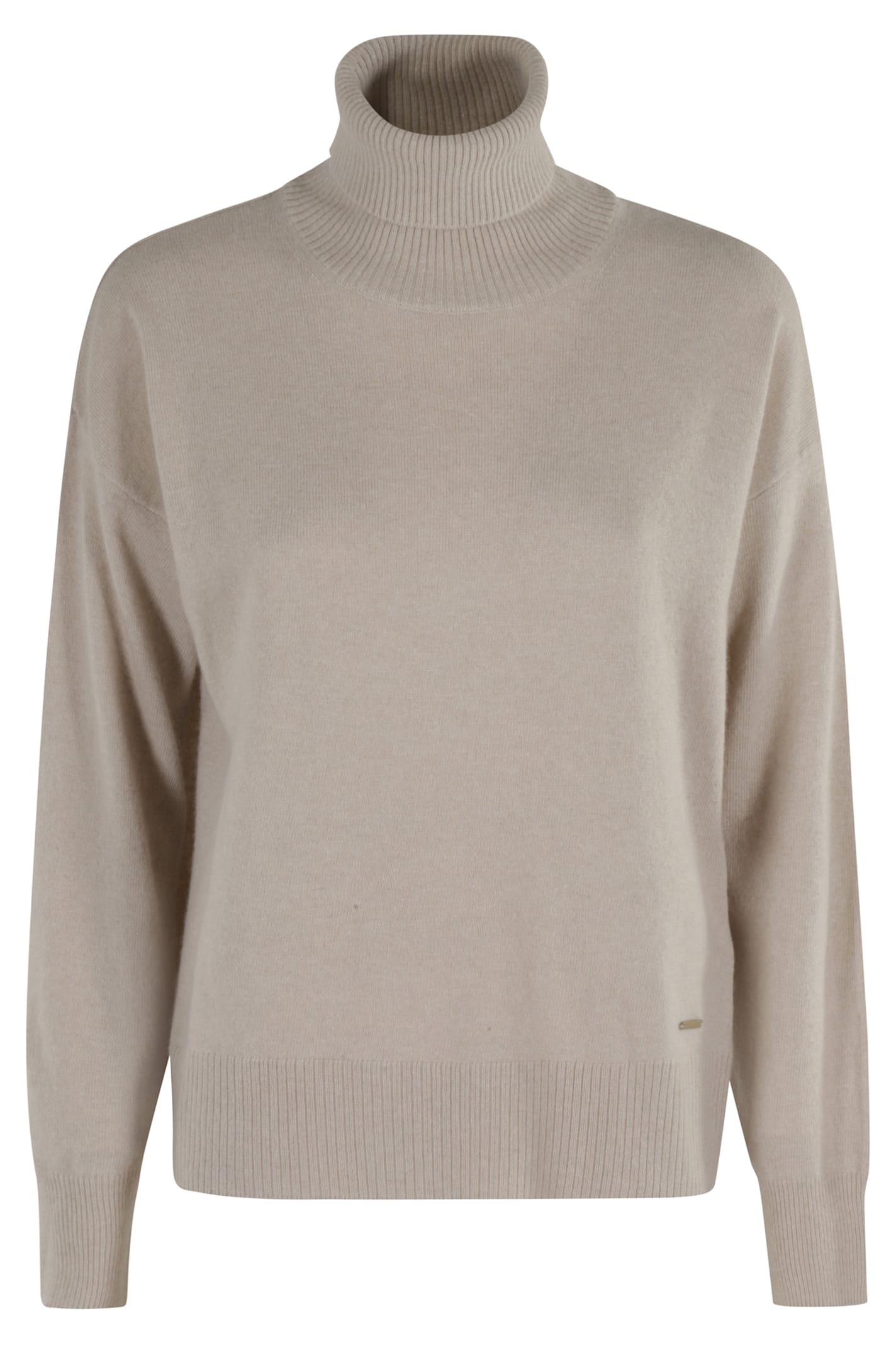 Woolrich Comfort Wool Cashmere Turtleneck In Gray