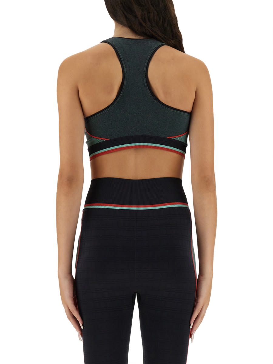 Casablanca Sports Bra Top In Black
