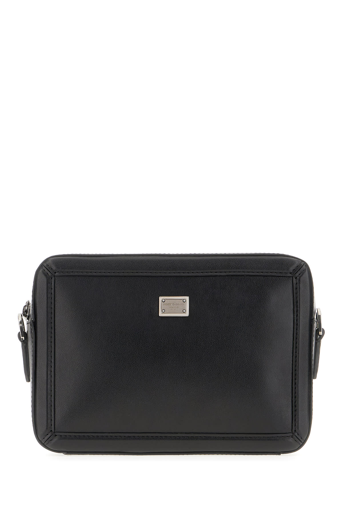 Dolce & Gabbana Black Leather Mini Handbag In Nero