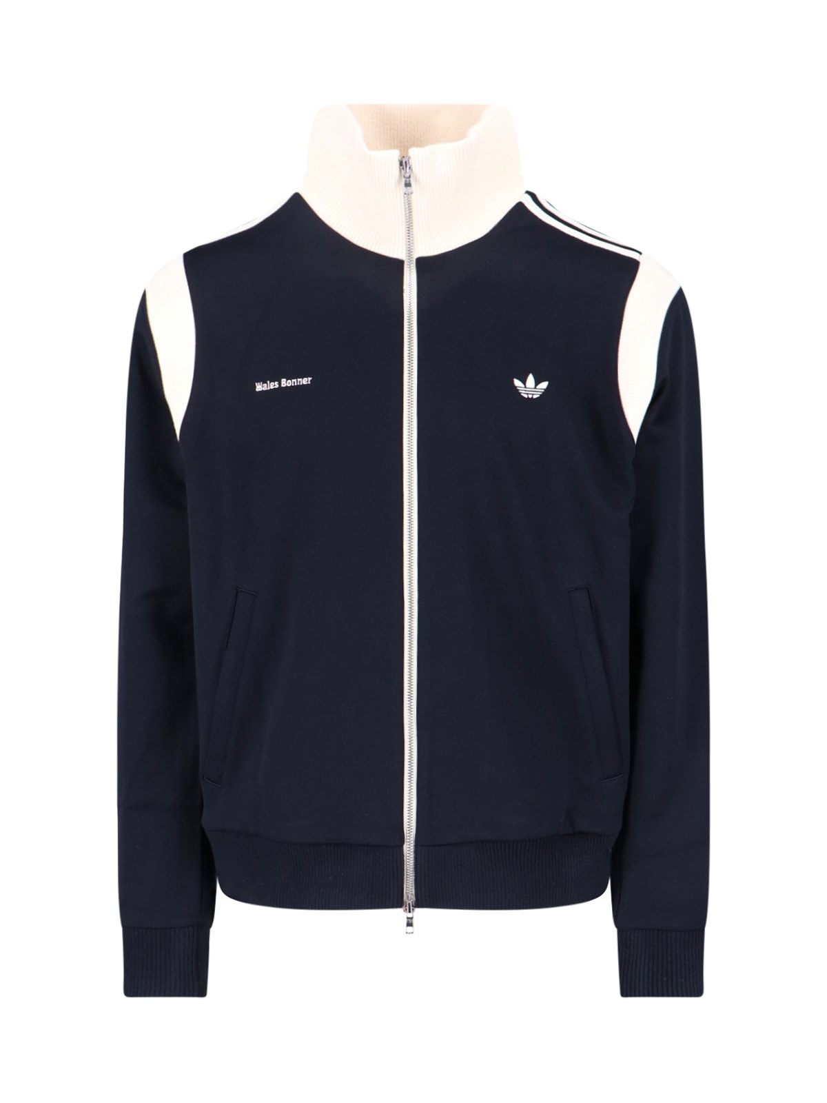 Adidas Originals By Wales Bonner Navy Stretch Twill Slim Track Jacket In Blue