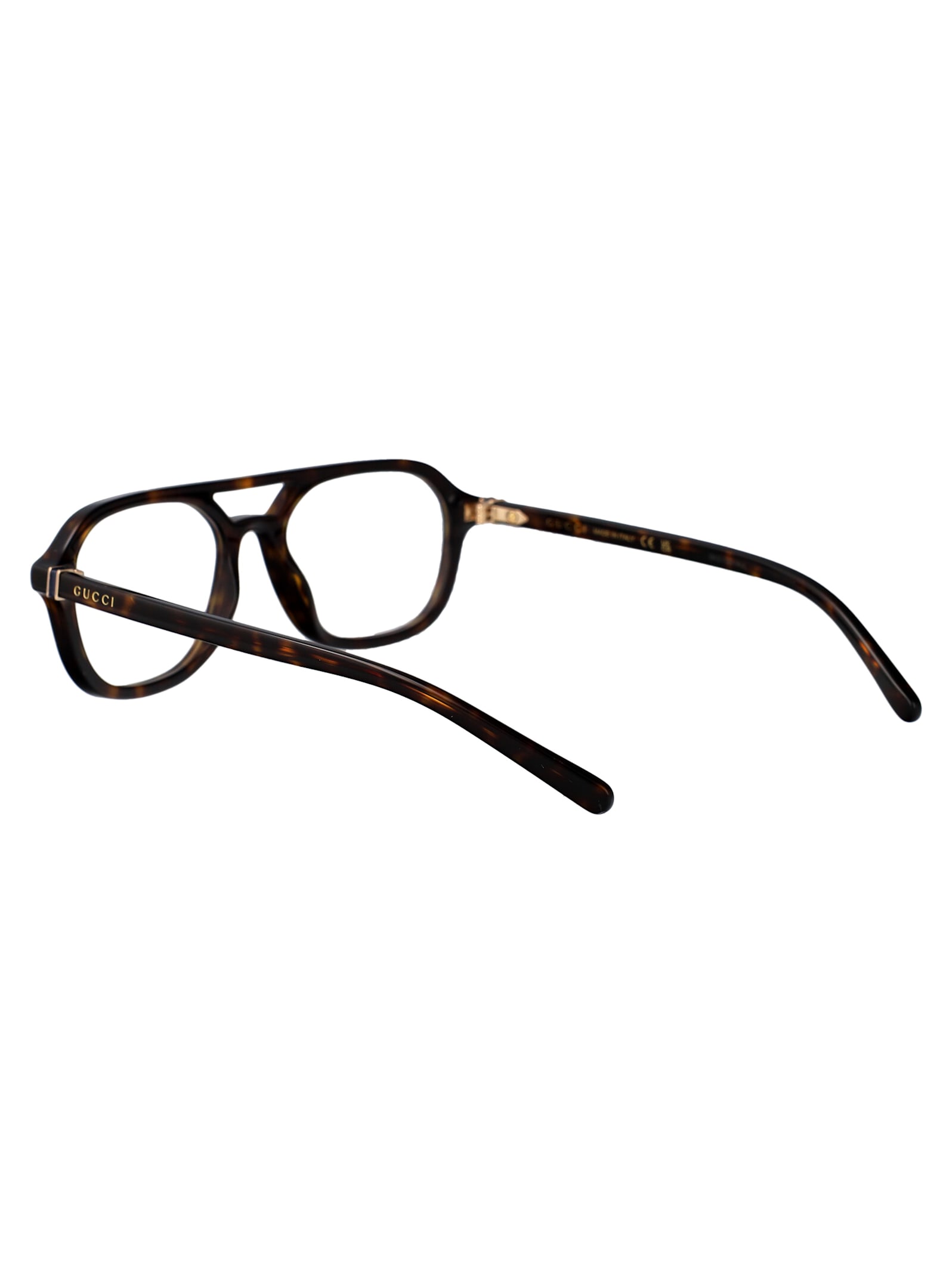 Shop Gucci Gg1673o Glasses In Havana-havana-transparent