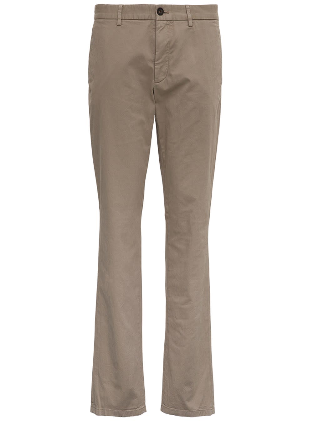 Z Zegna Beige Cotton Tailored Trousers