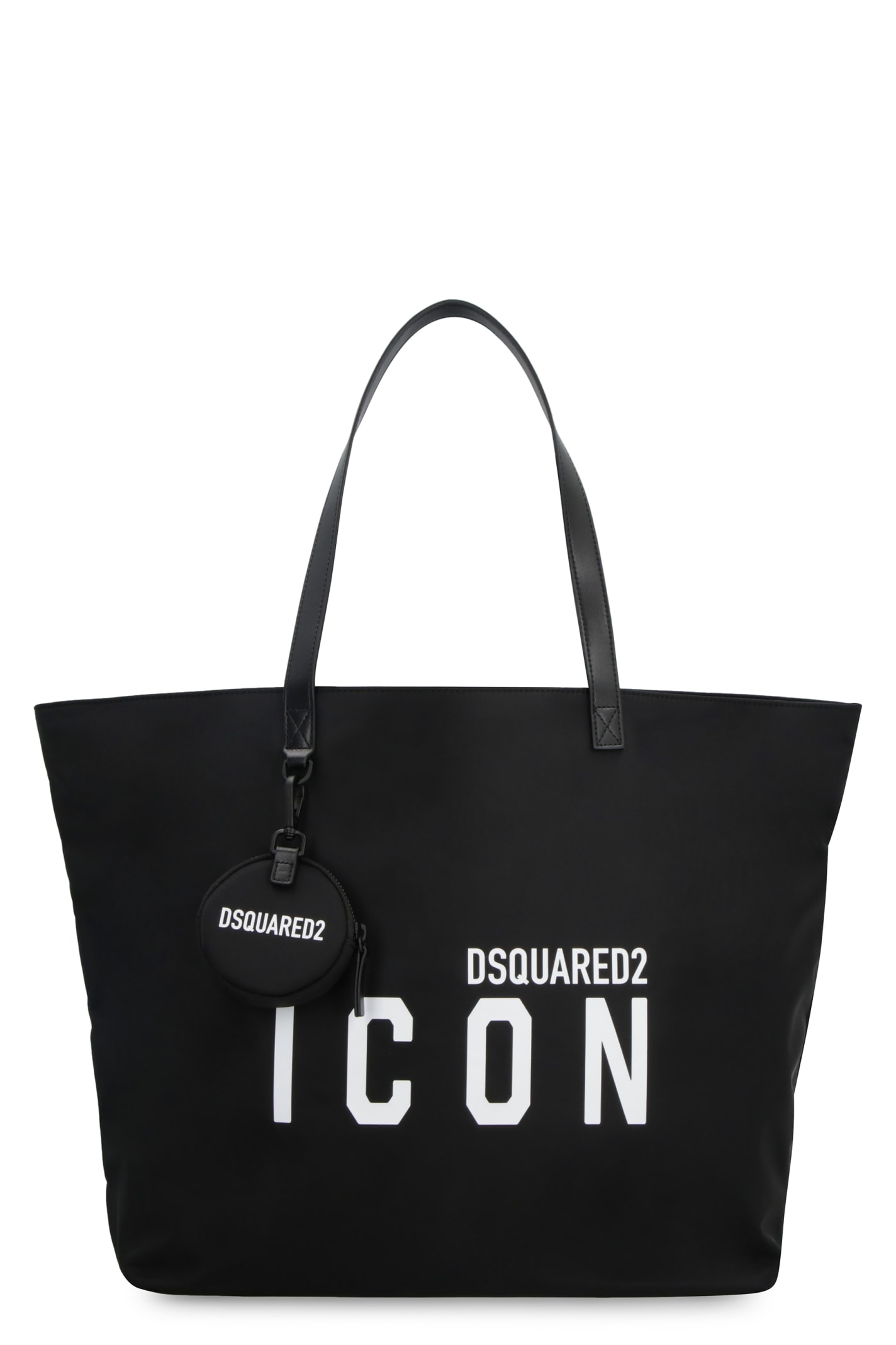 Shop Dsquared2 Be Icon Nylon Tote In Black