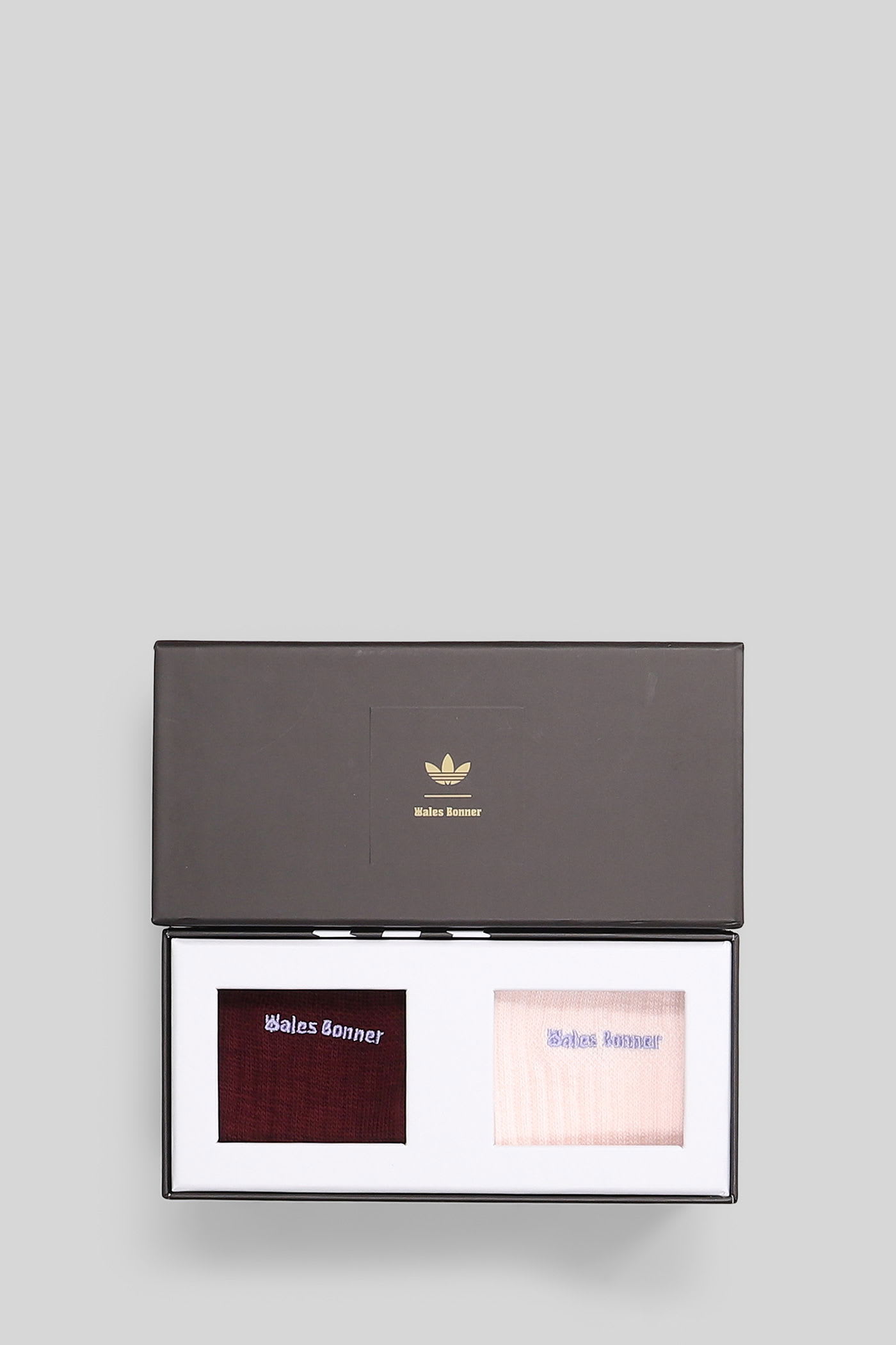 Adidas Originals By Wales Bonner 3s Sock Socks In Bordeaux Cotton In Multi