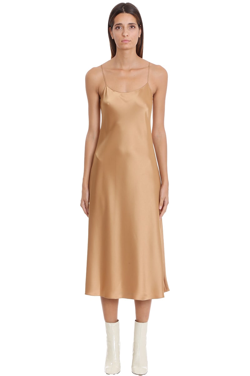 THEORY TELSON DRESS IN BROWN SYNTHETIC FIBERS