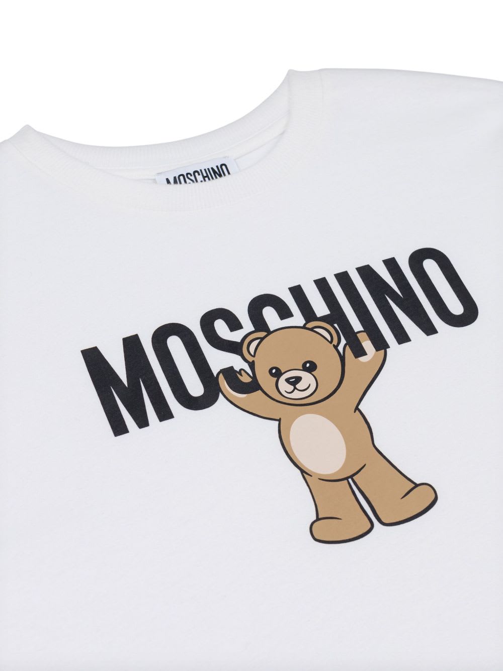 Moschino Kids T-shirt With Teddy Bear Motif In White