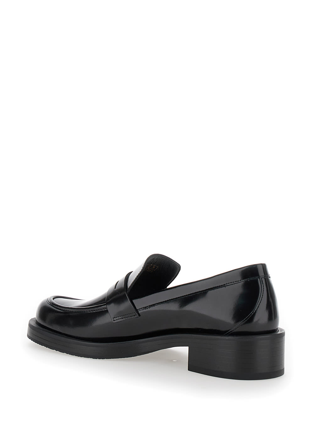 Shop Stuart Weitzman Palmer Black Slip-on Loafers In Patent Leather Woman