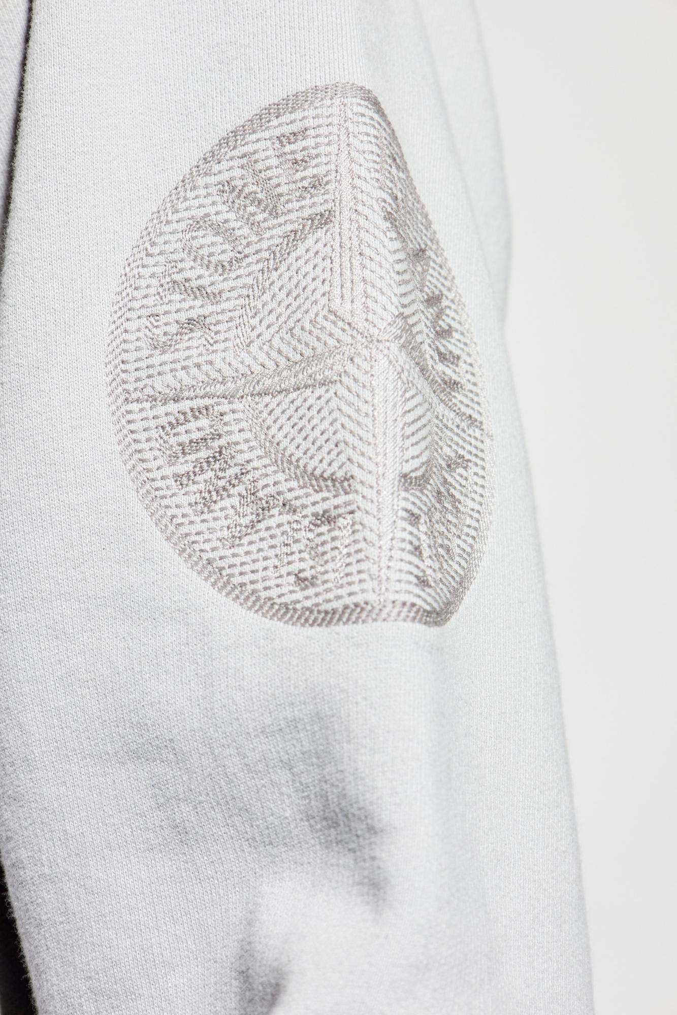 Stone Island Sweatshirt With Embroidered Logo On The Sleeve