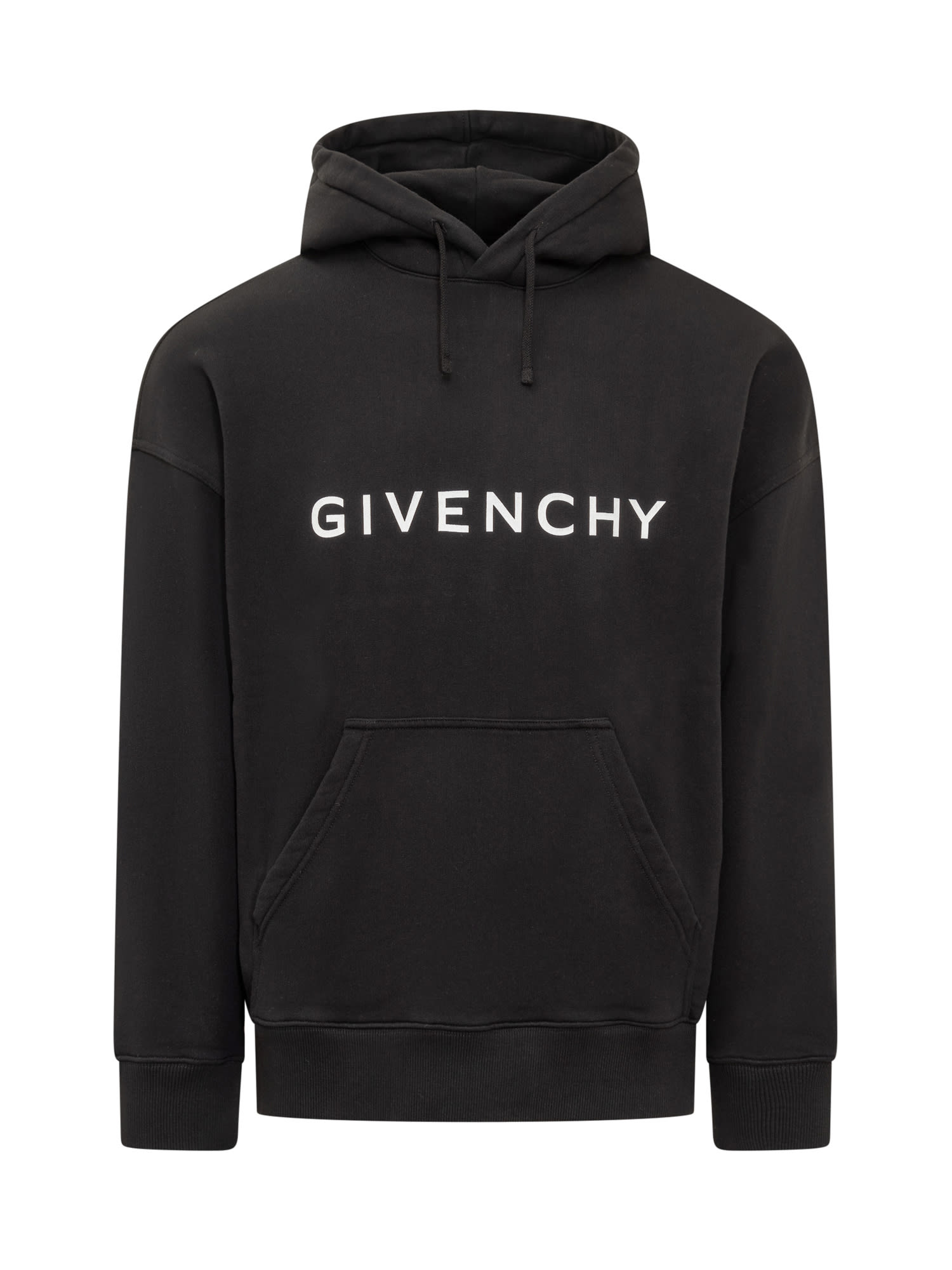 Shop Givenchy Hoodie With Logo In Black