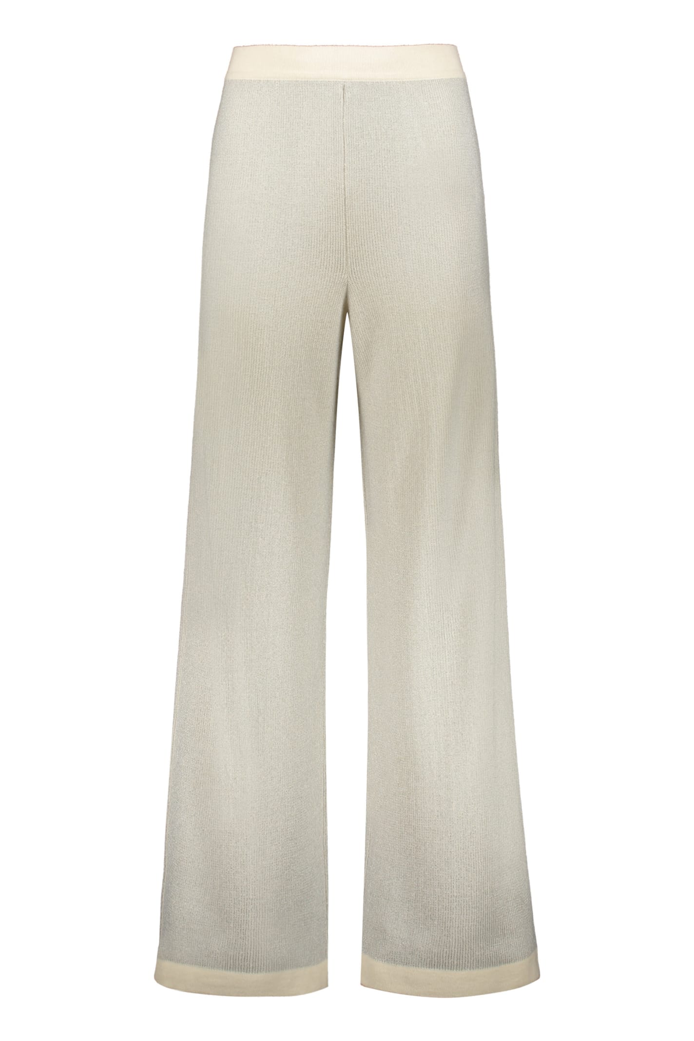 Missoni Lurex Knit Trousers In White