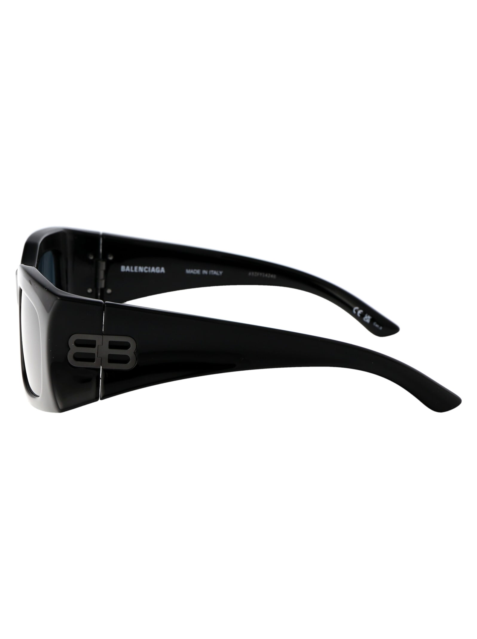 Shop Balenciaga Bb0291s Sunglasses In 002 Black Black Blue