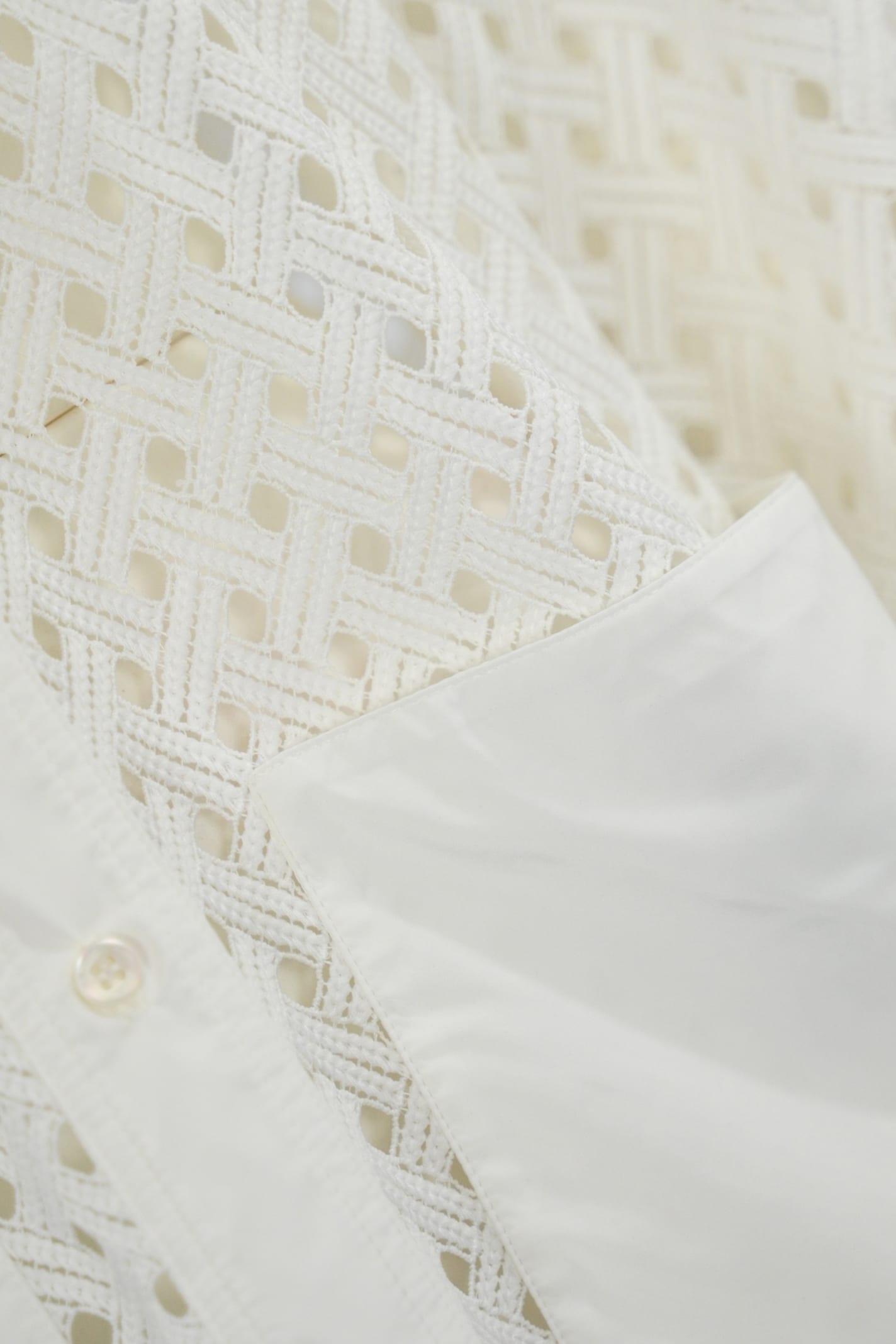 HERNO PERFORATED SHIRT JACKET