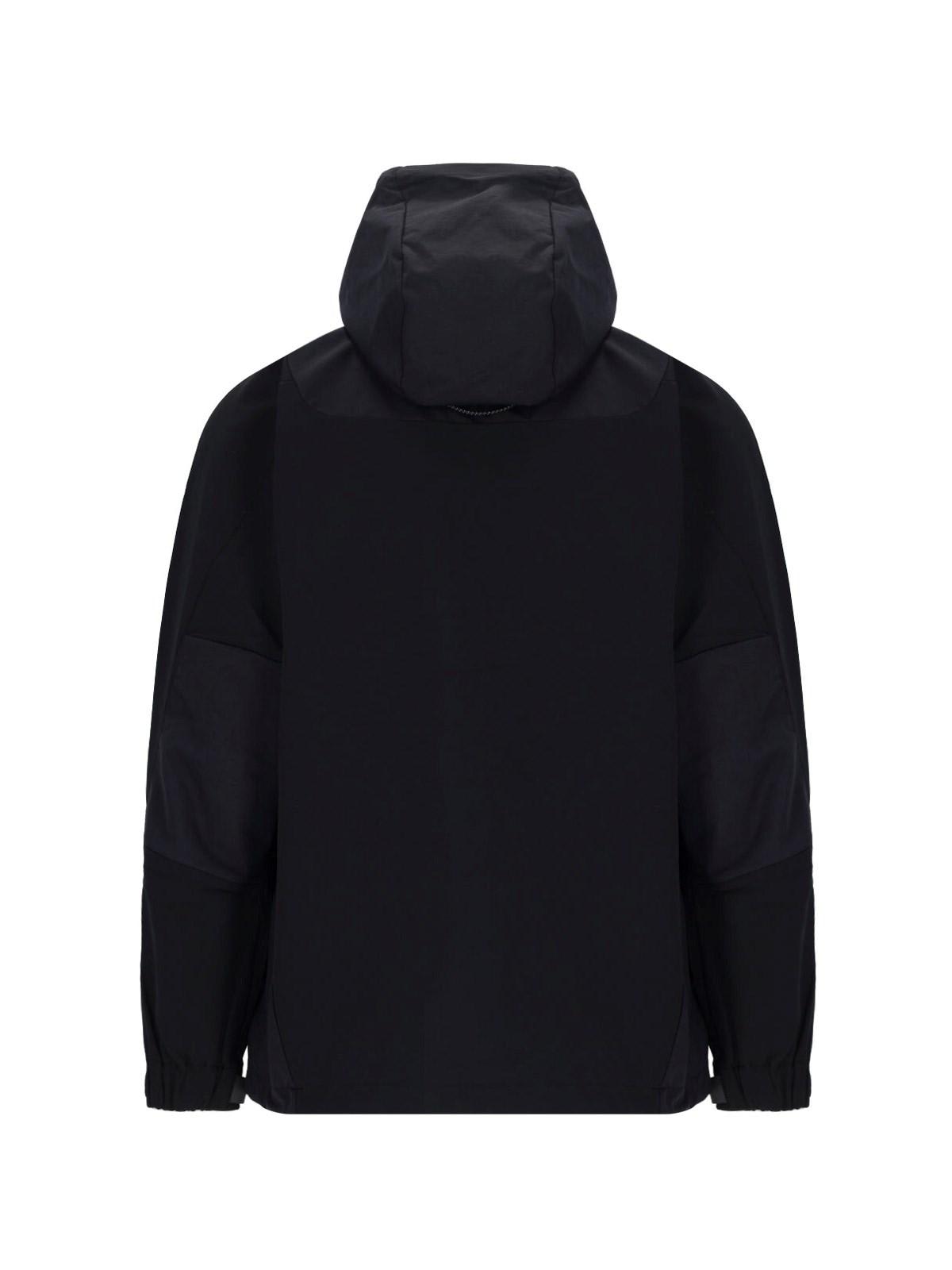 And Wander Technical Hooded Jacket In Black